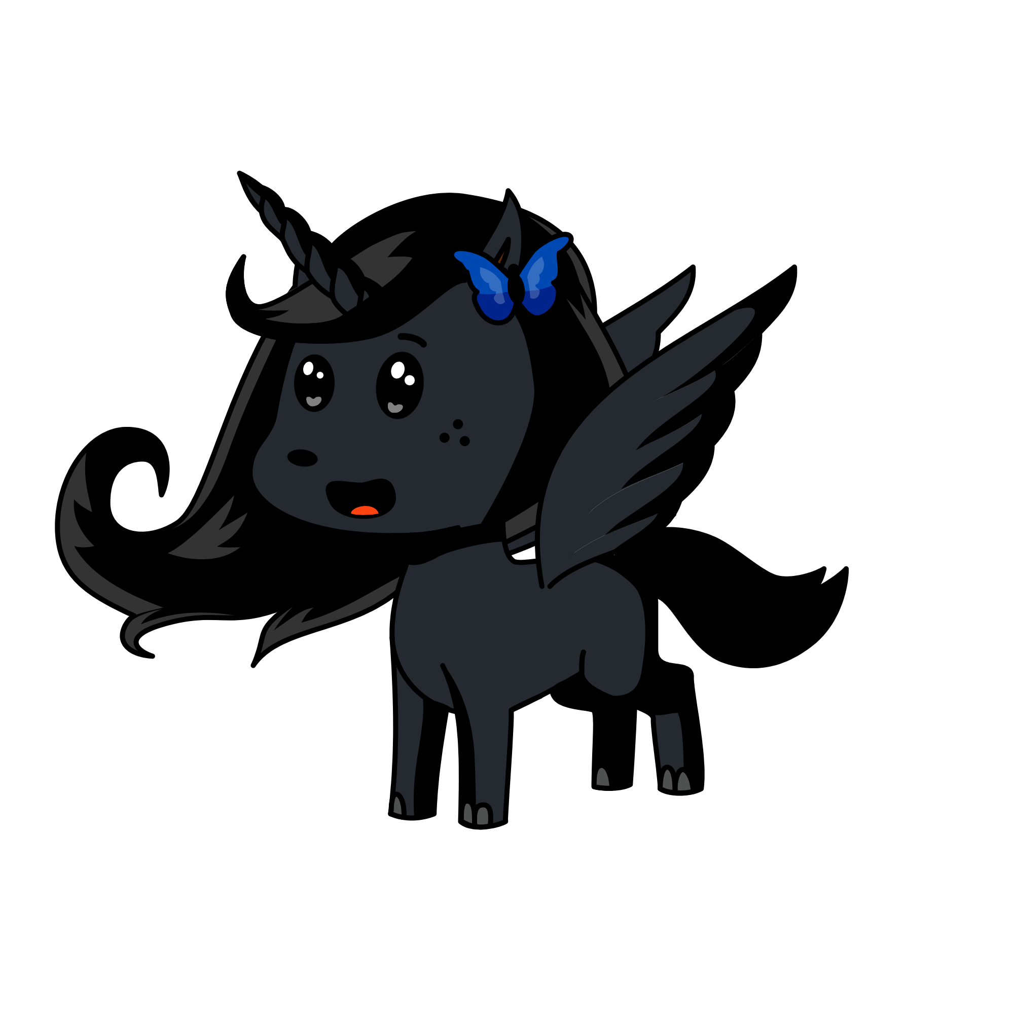 Dark cutie, the unicorn