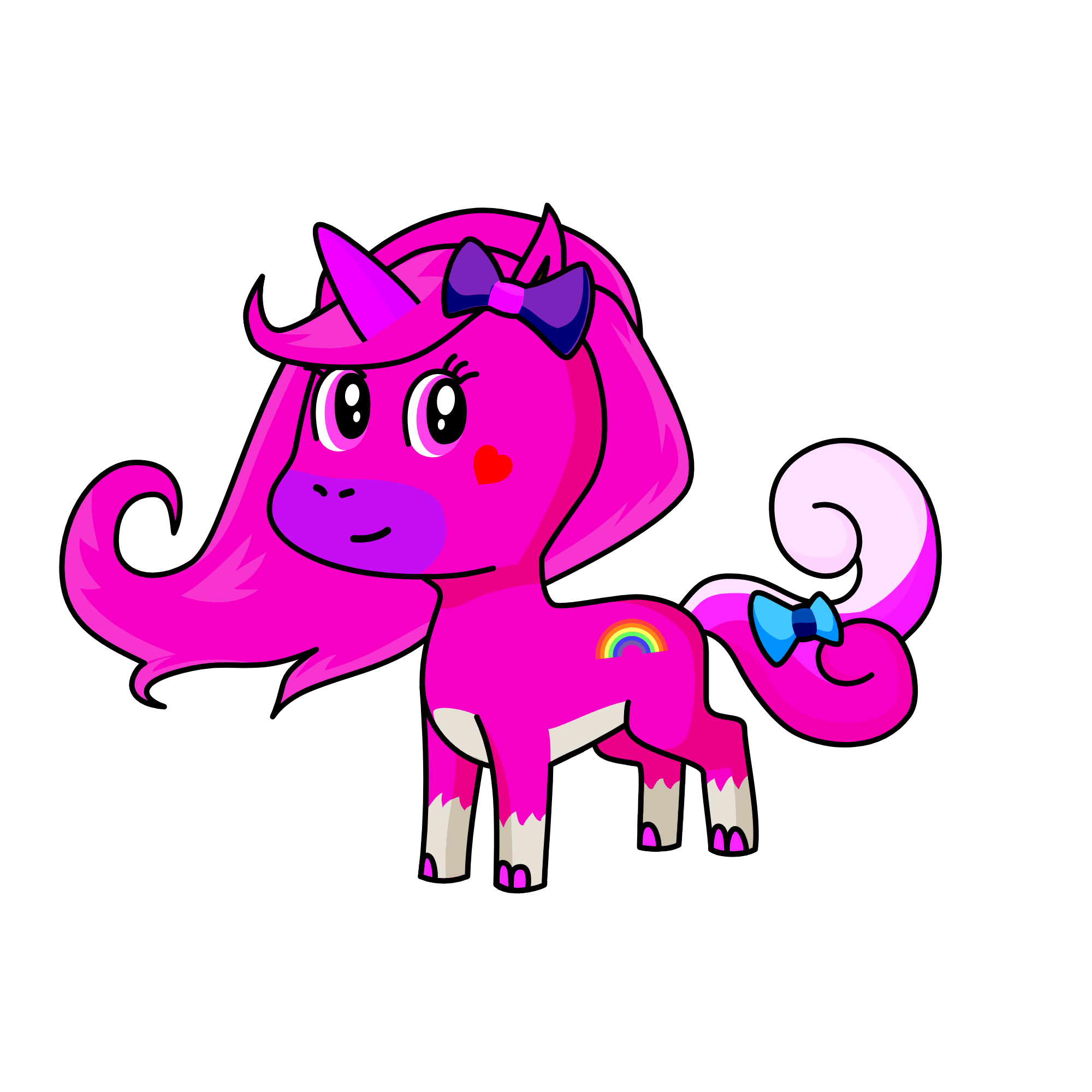 Pinky, the unicorn