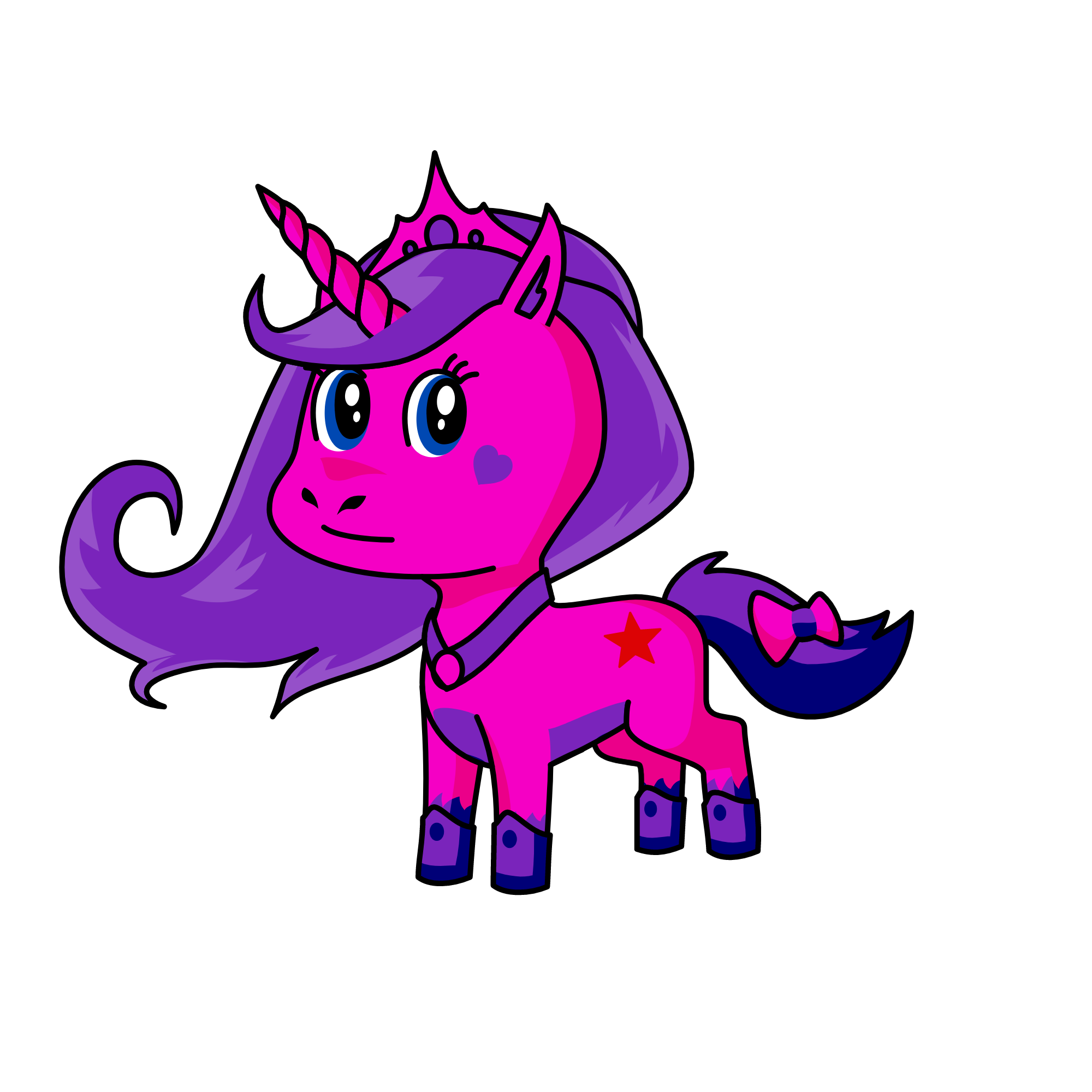 saina the queen the world, the unicorn