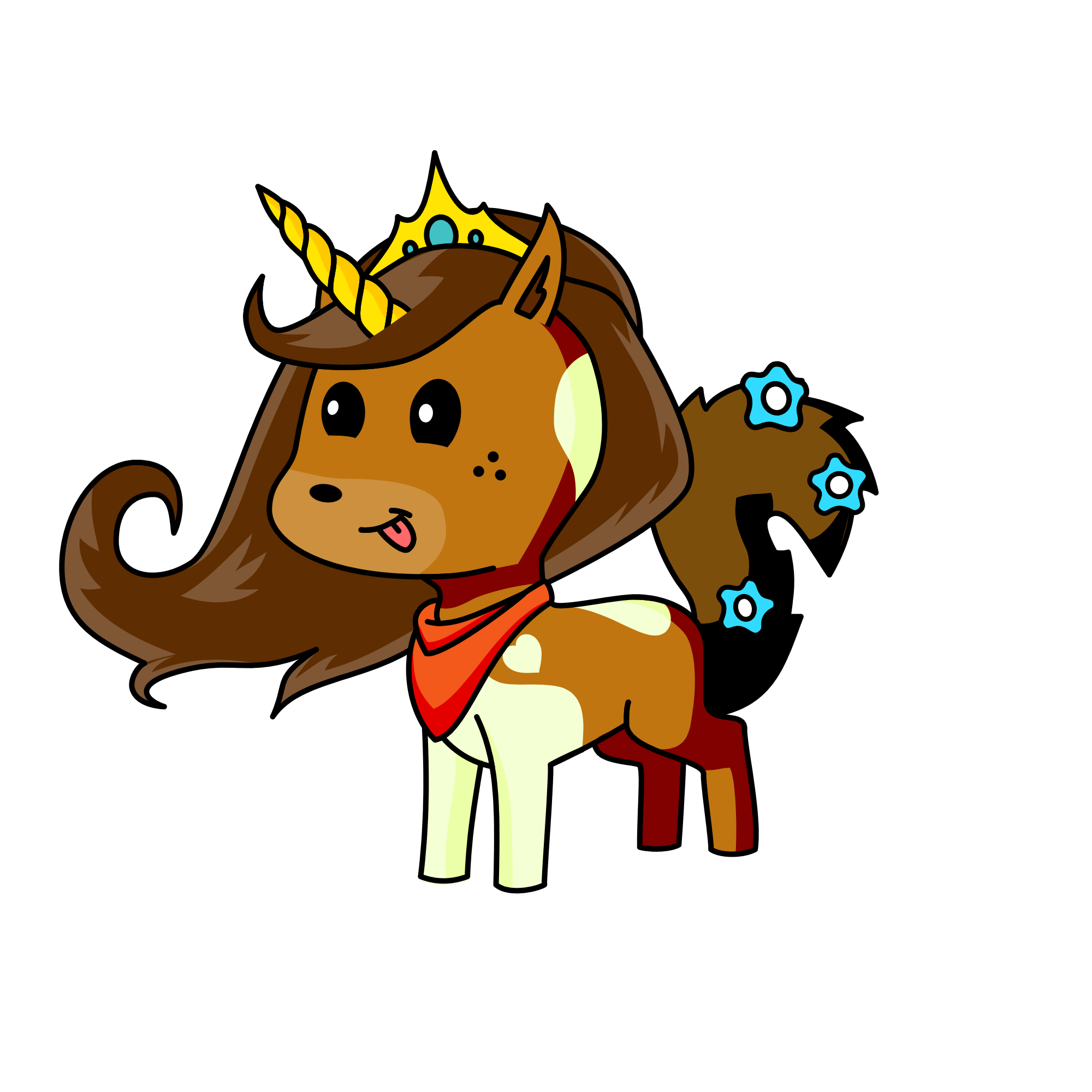 Pupucorn, the unicorn