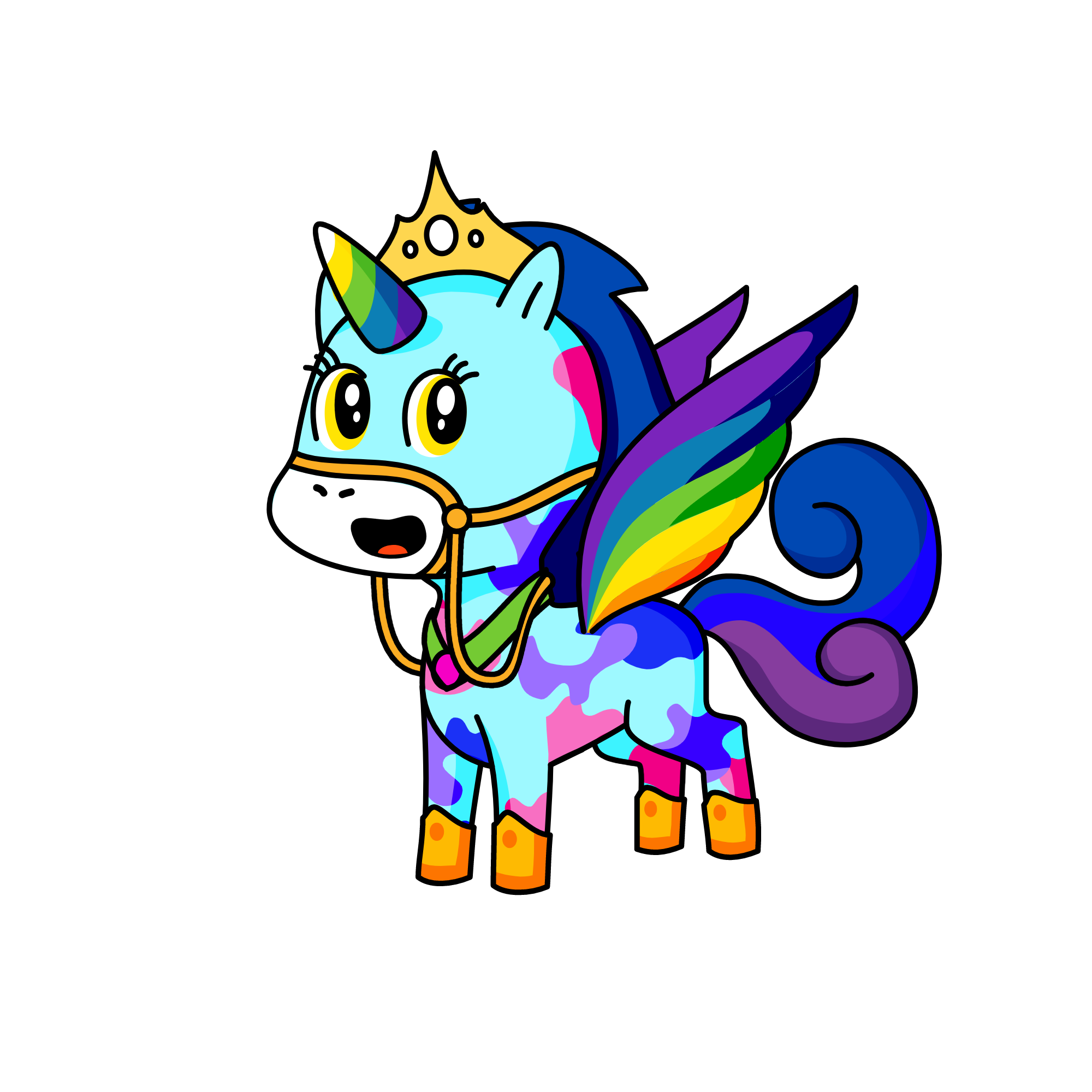 pony, the unicorn