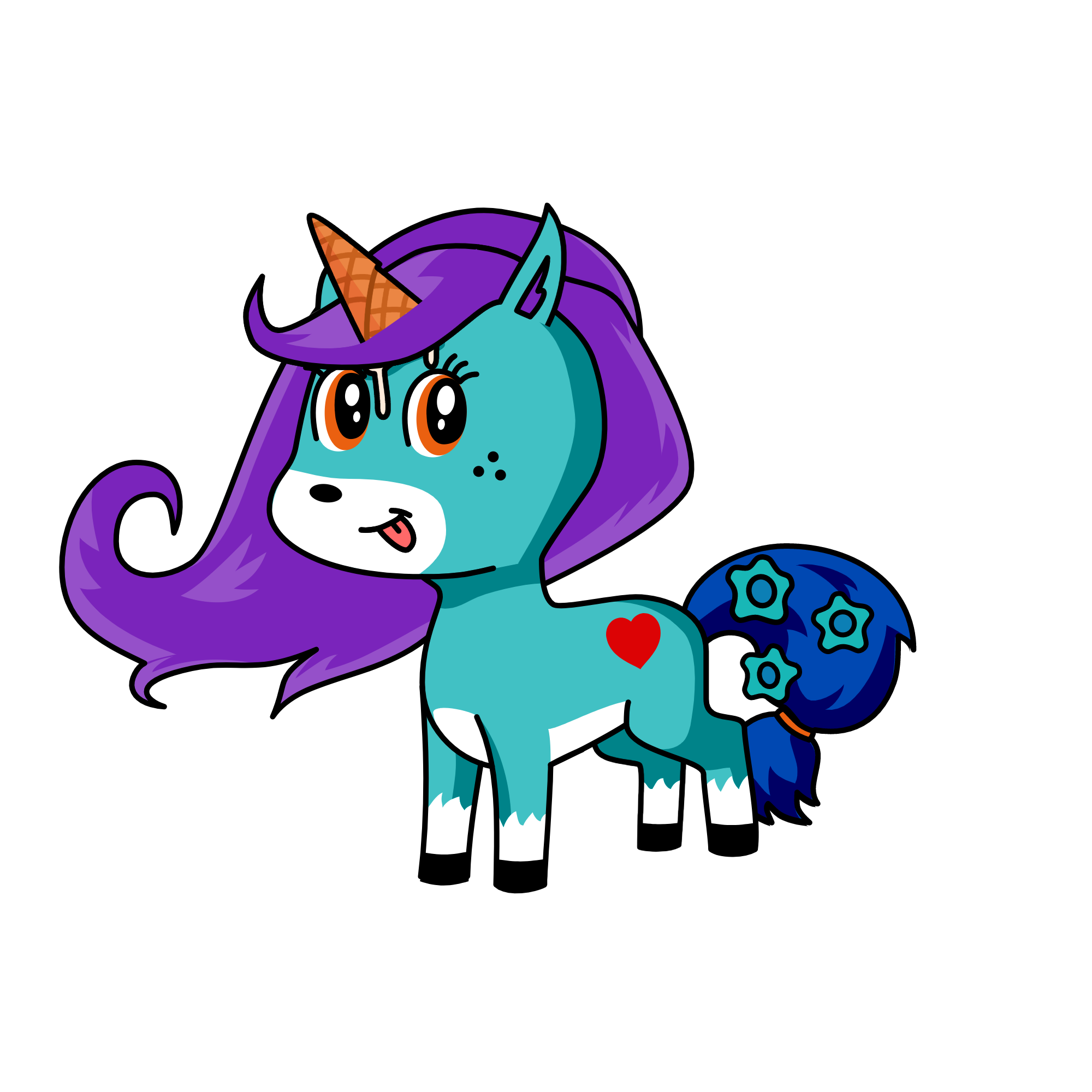 Rain Bow Pie, the unicorn
