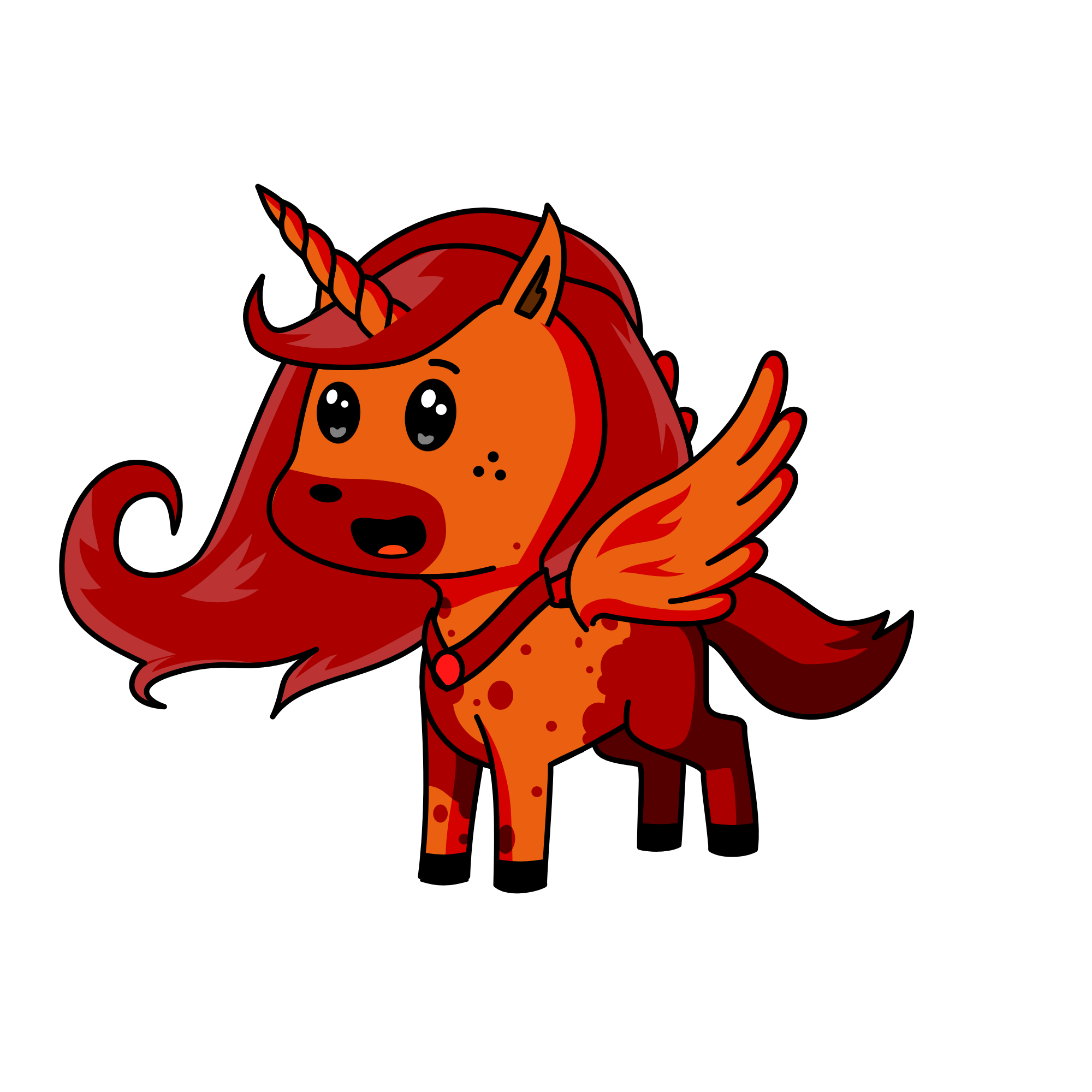 Flare fire, the unicorn