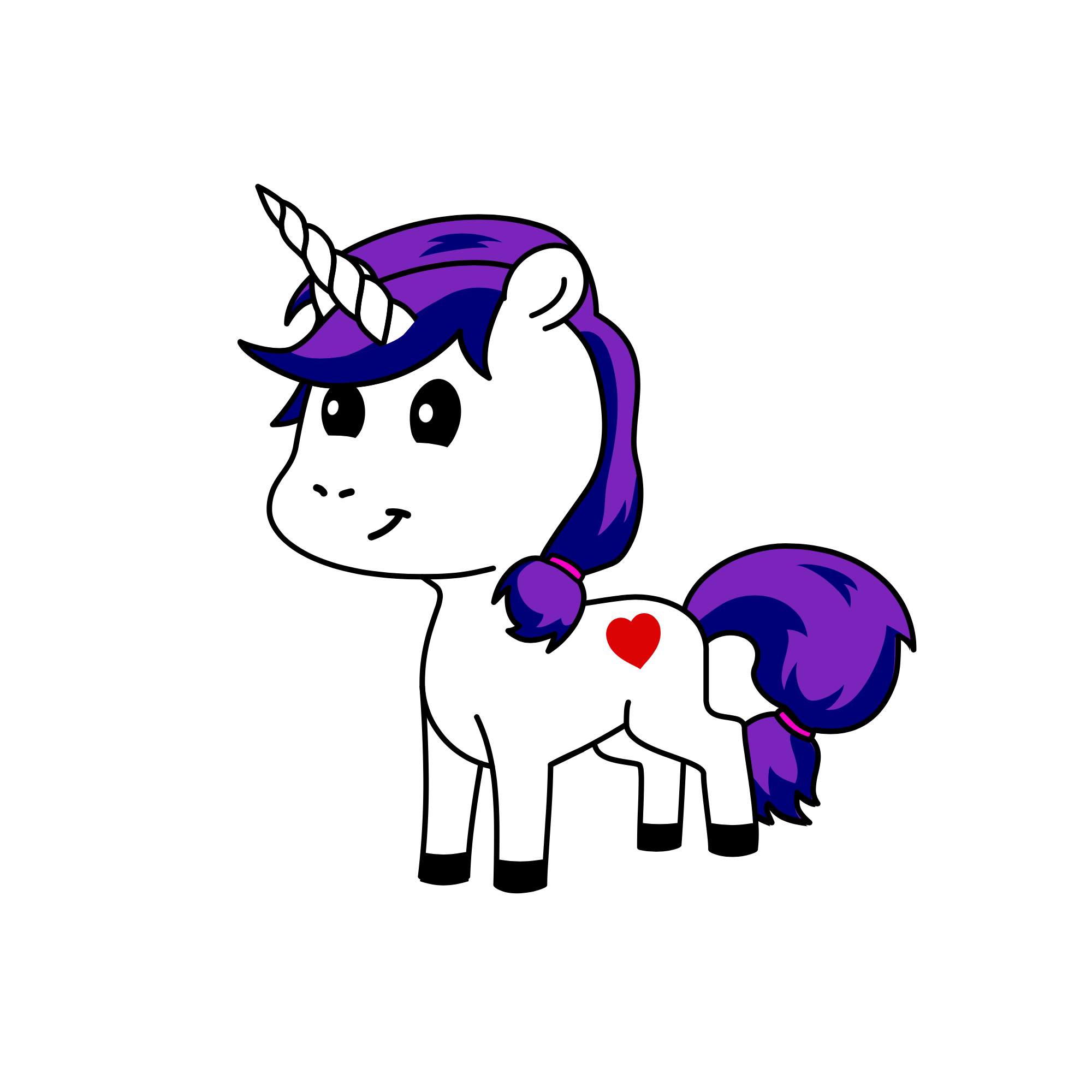 Crystal queen, the unicorn