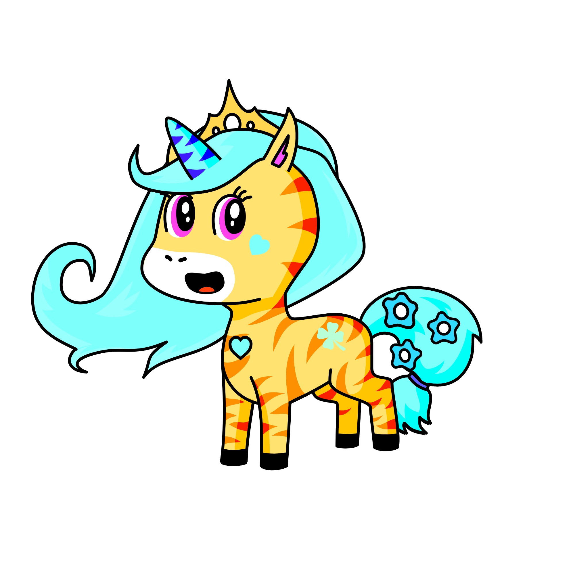 Fluffy, the unicorn