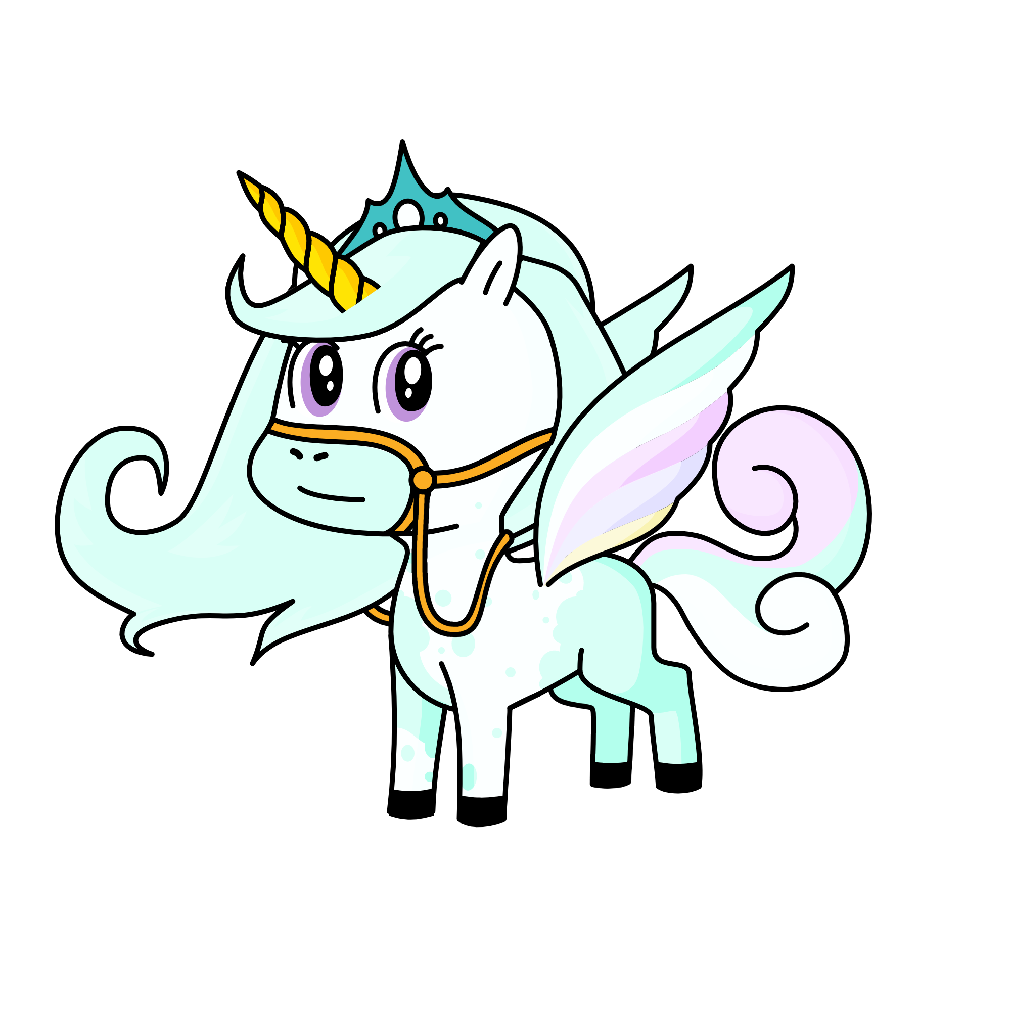 Cloudy, the unicorn