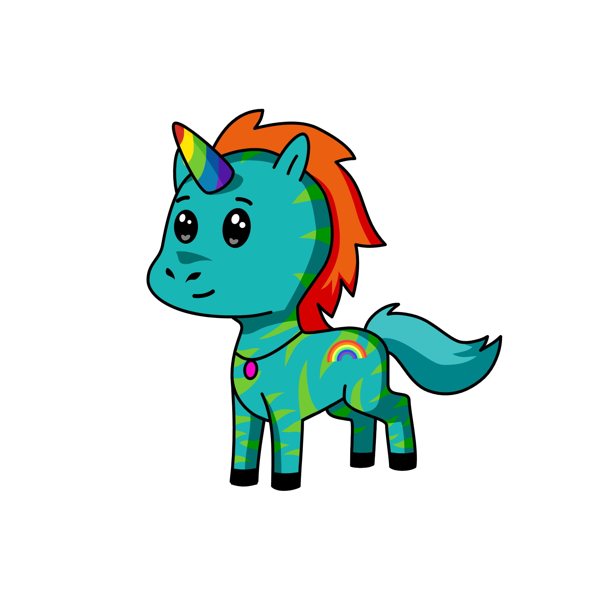 rainbow, the unicorn