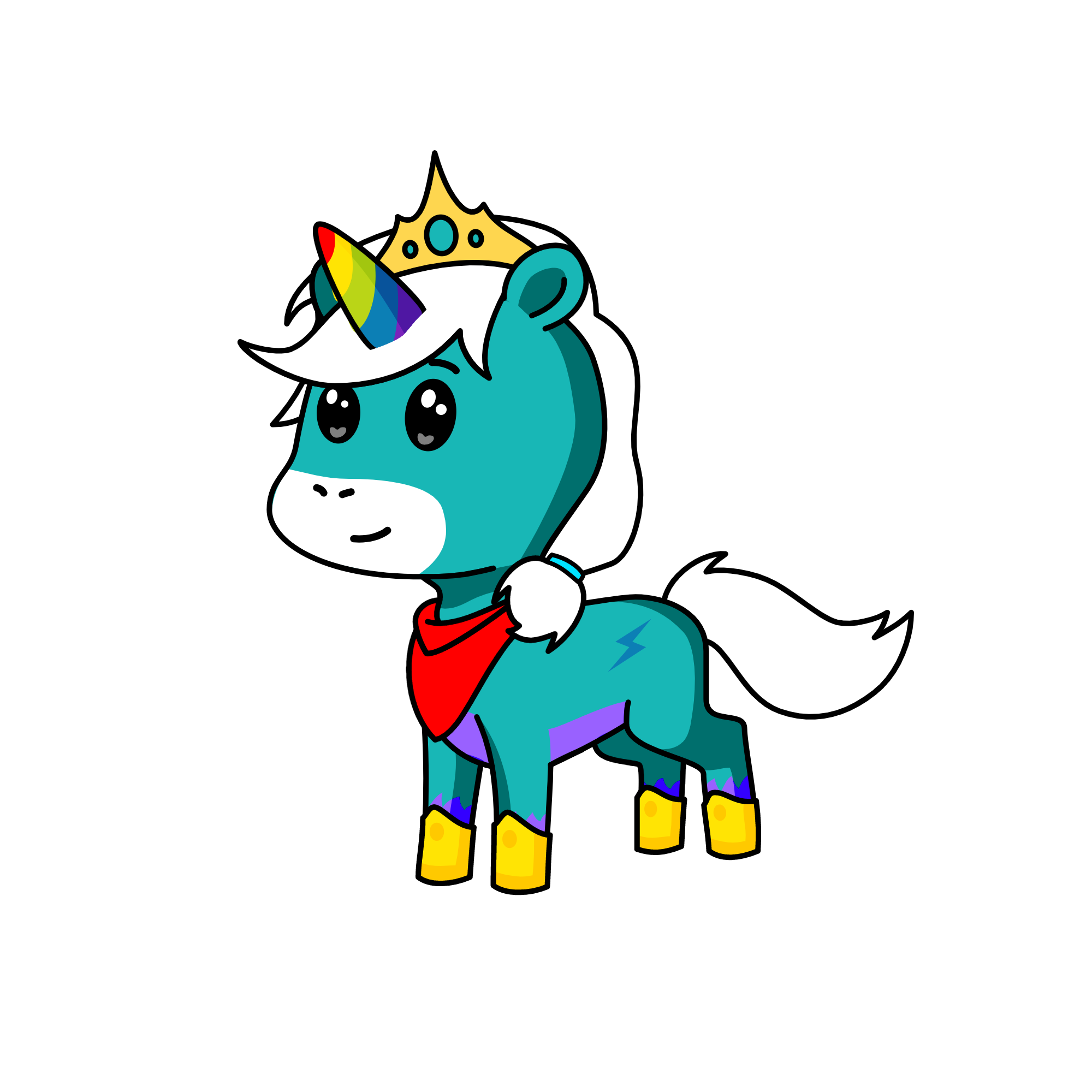 azul, the unicorn