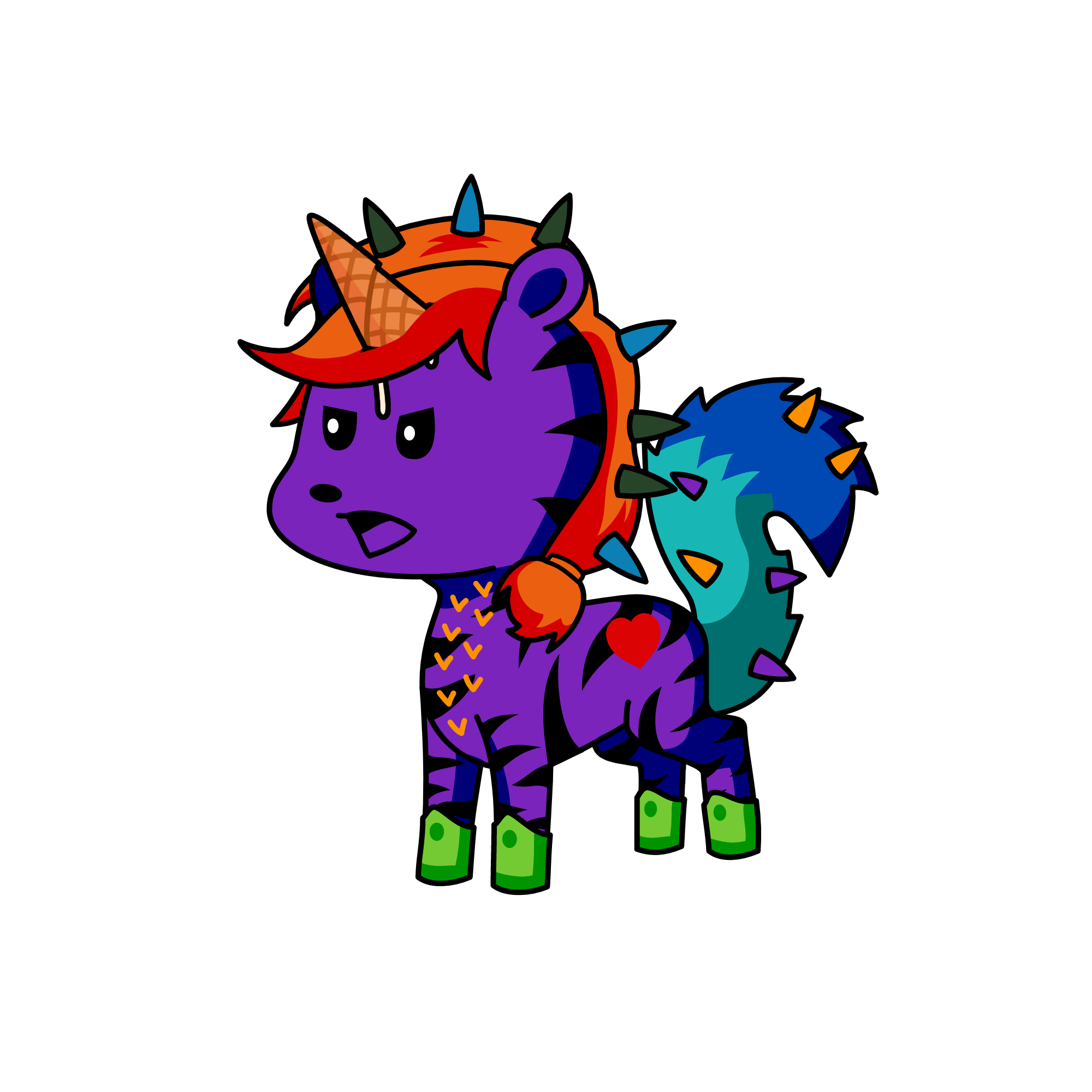 Spike, the unicorn
