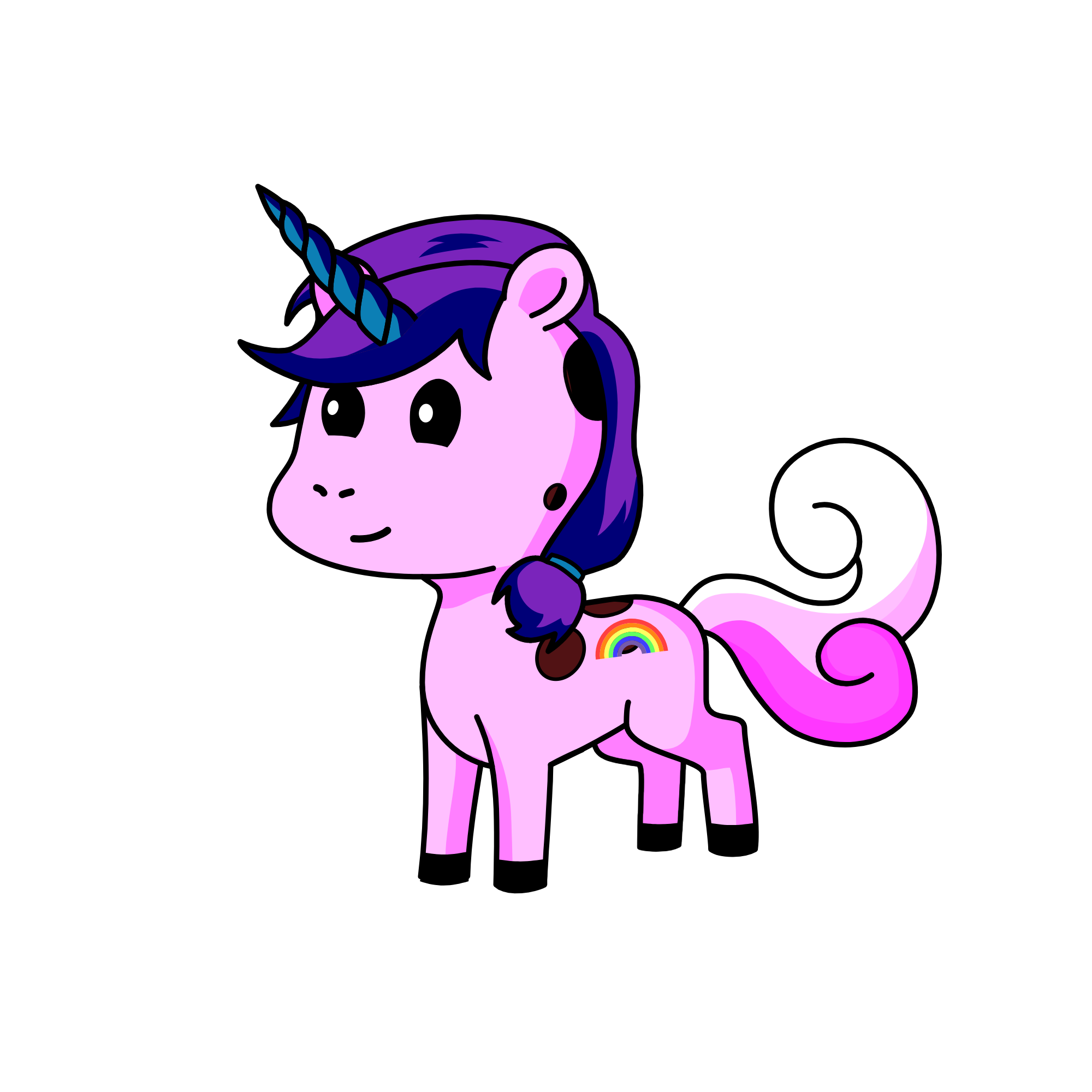 Peachy, the unicorn