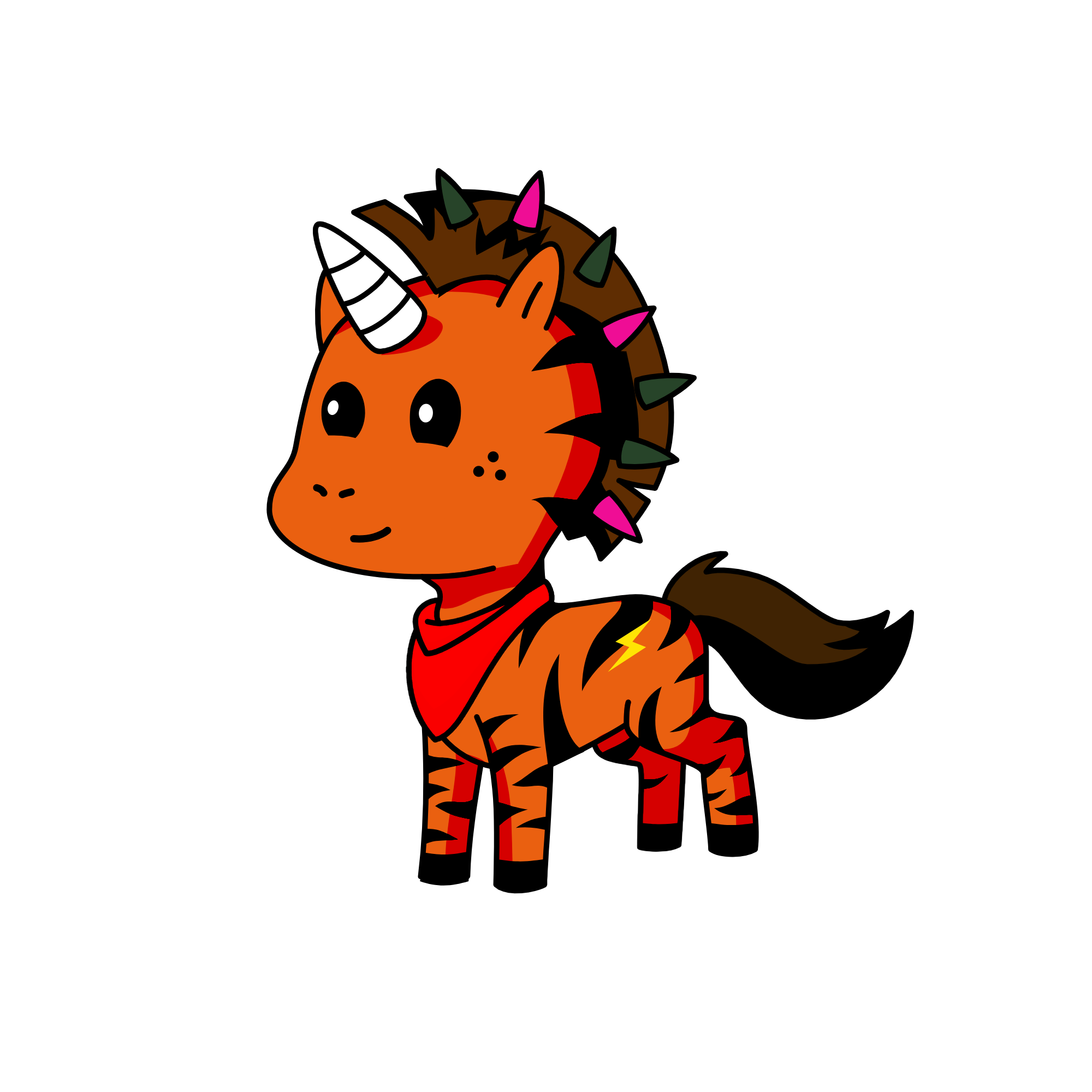 Flash tiger, the unicorn