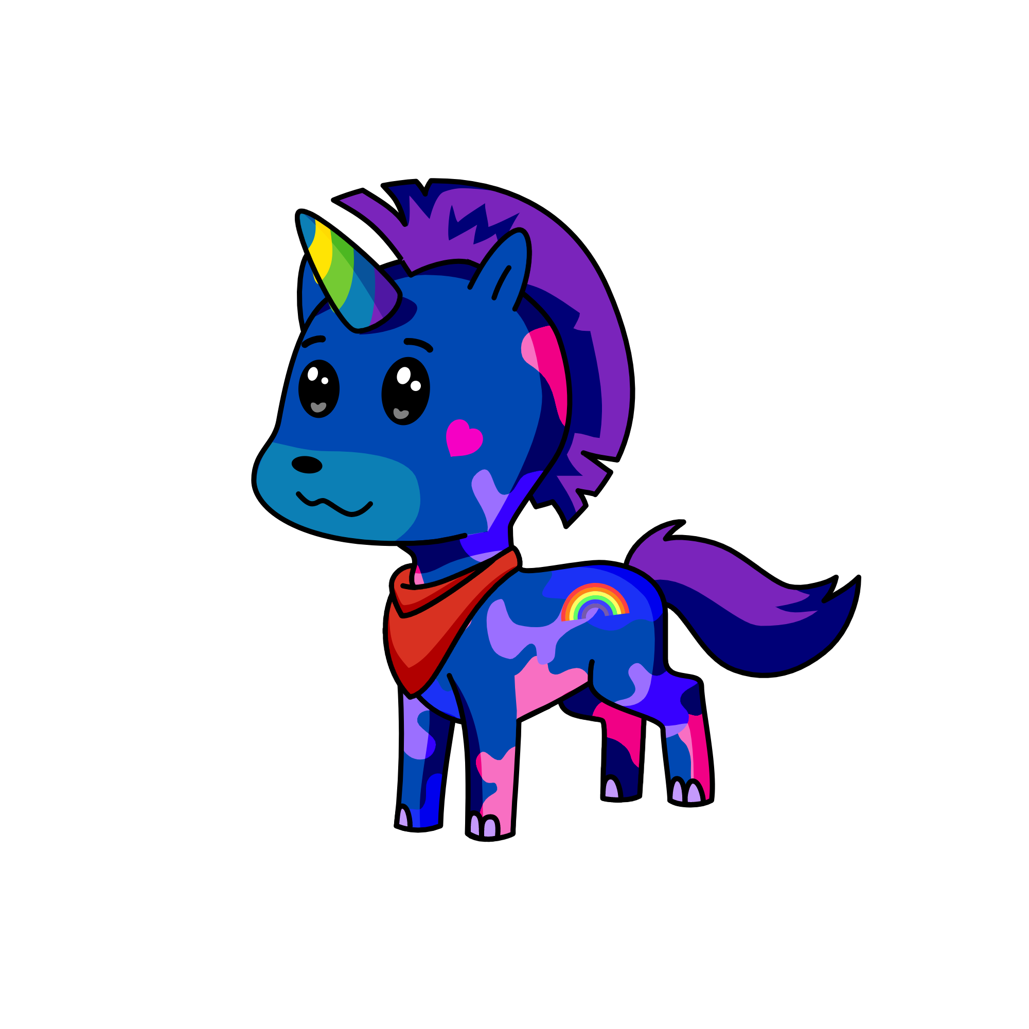rainbow butt, the unicorn