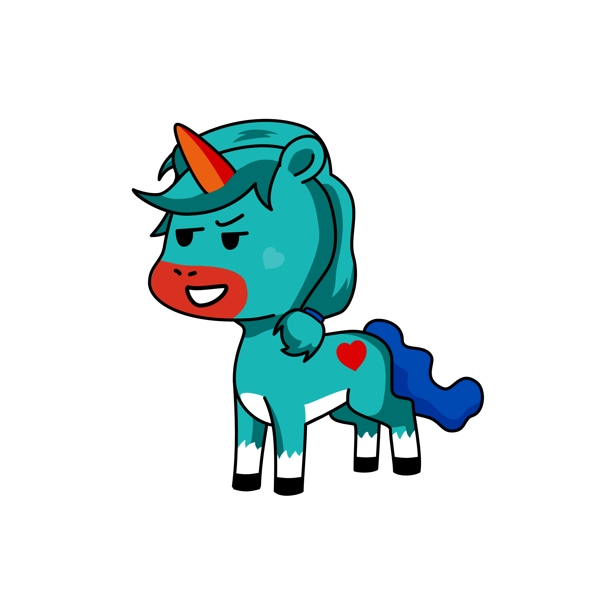 midnight sunset, the unicorn