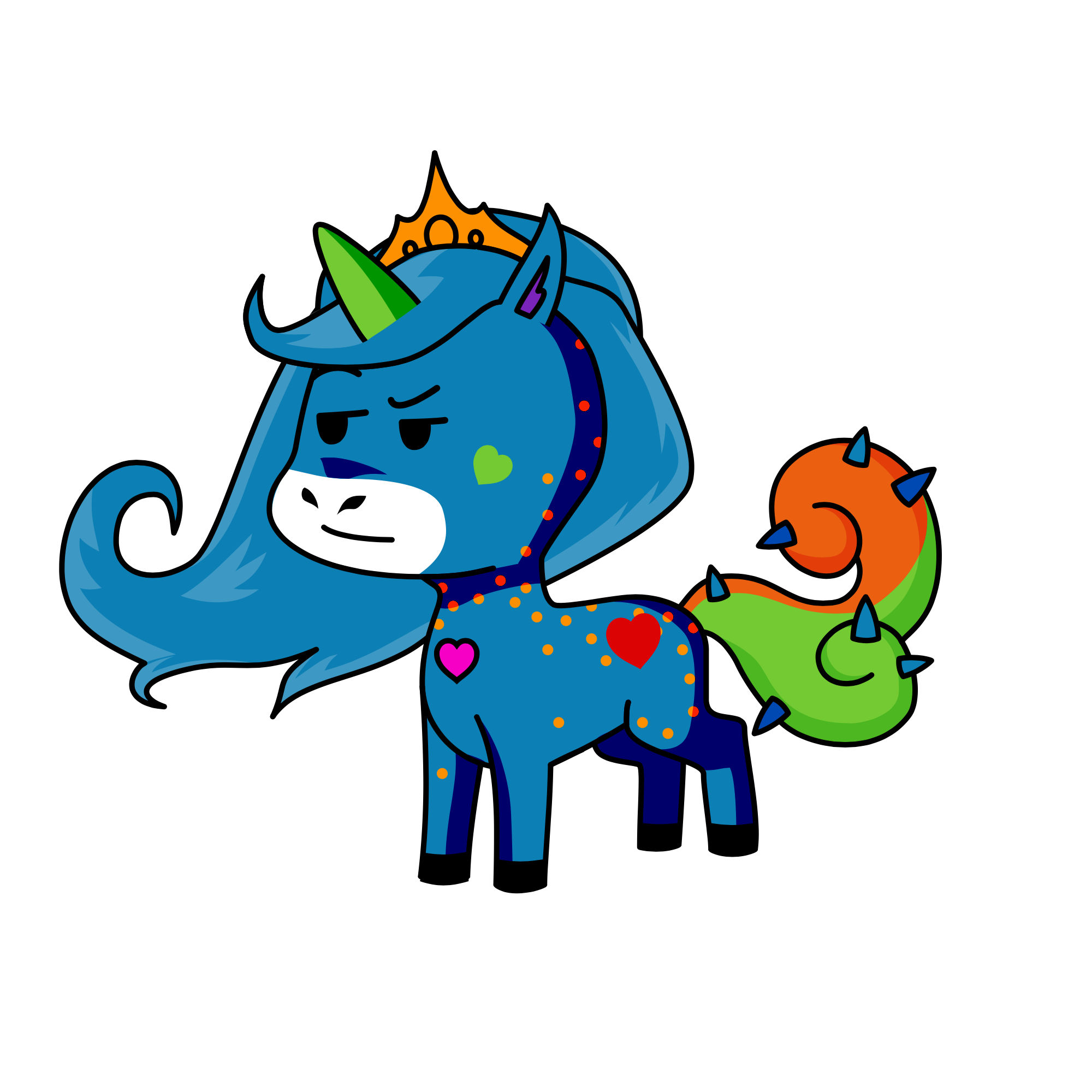 triblotinadoracar, the unicorn