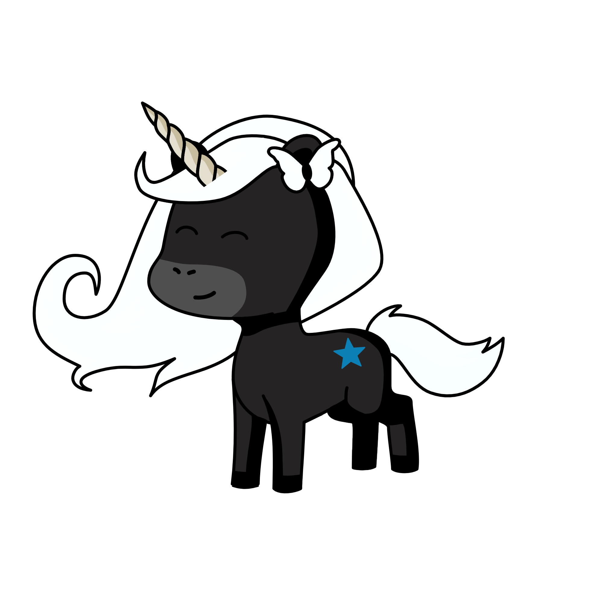 Moonlight, the unicorn