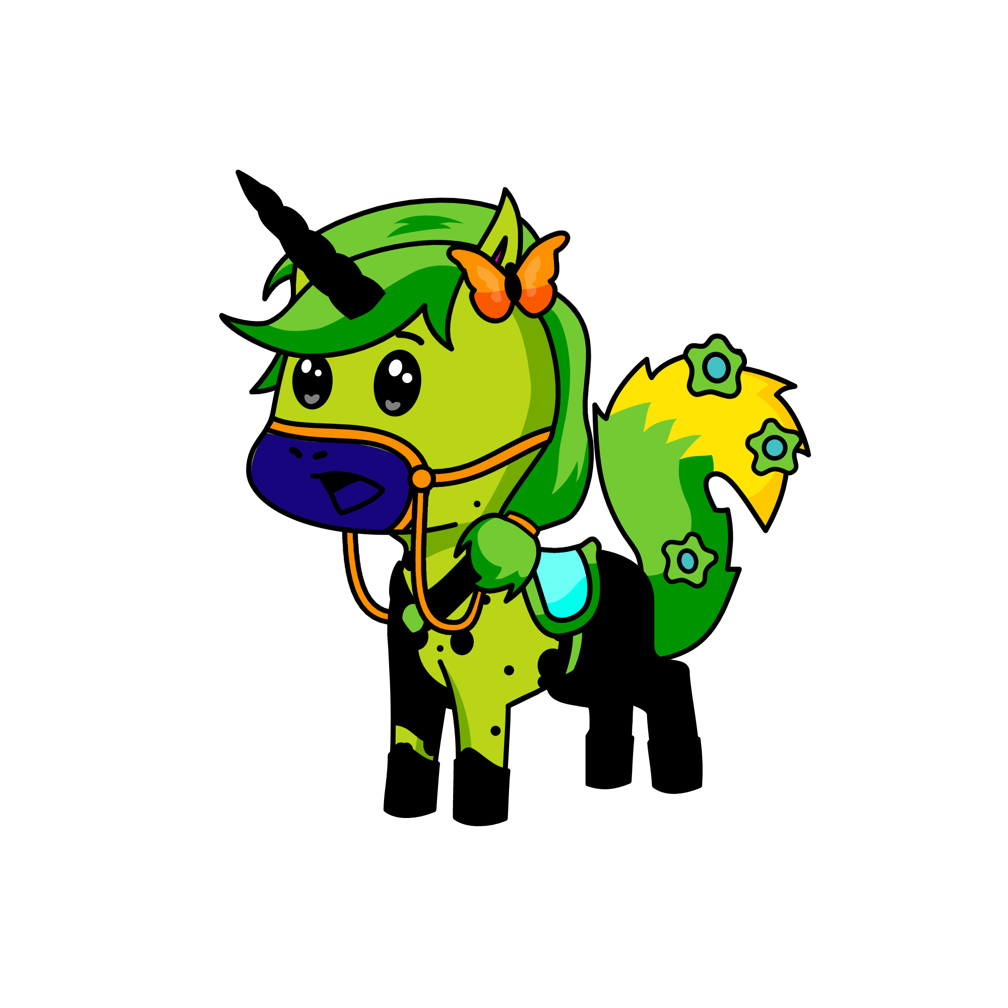 Dark Princess NeonFly, the unicorn