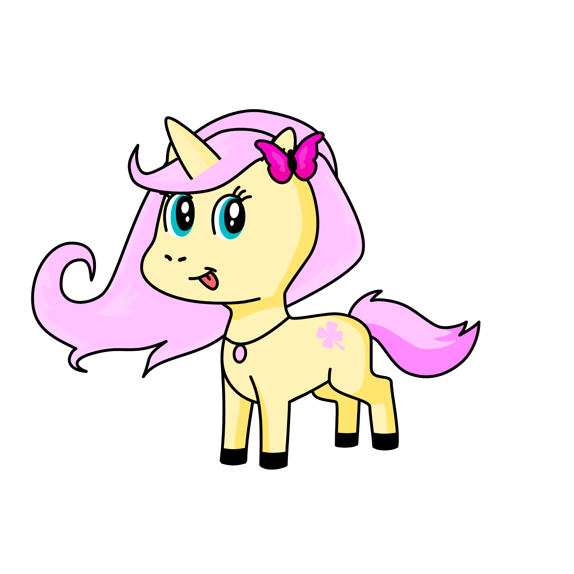 fluttershy, the unicorn
