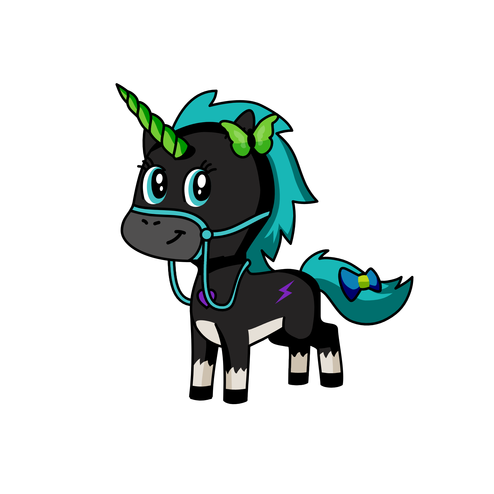blacky, the unicorn