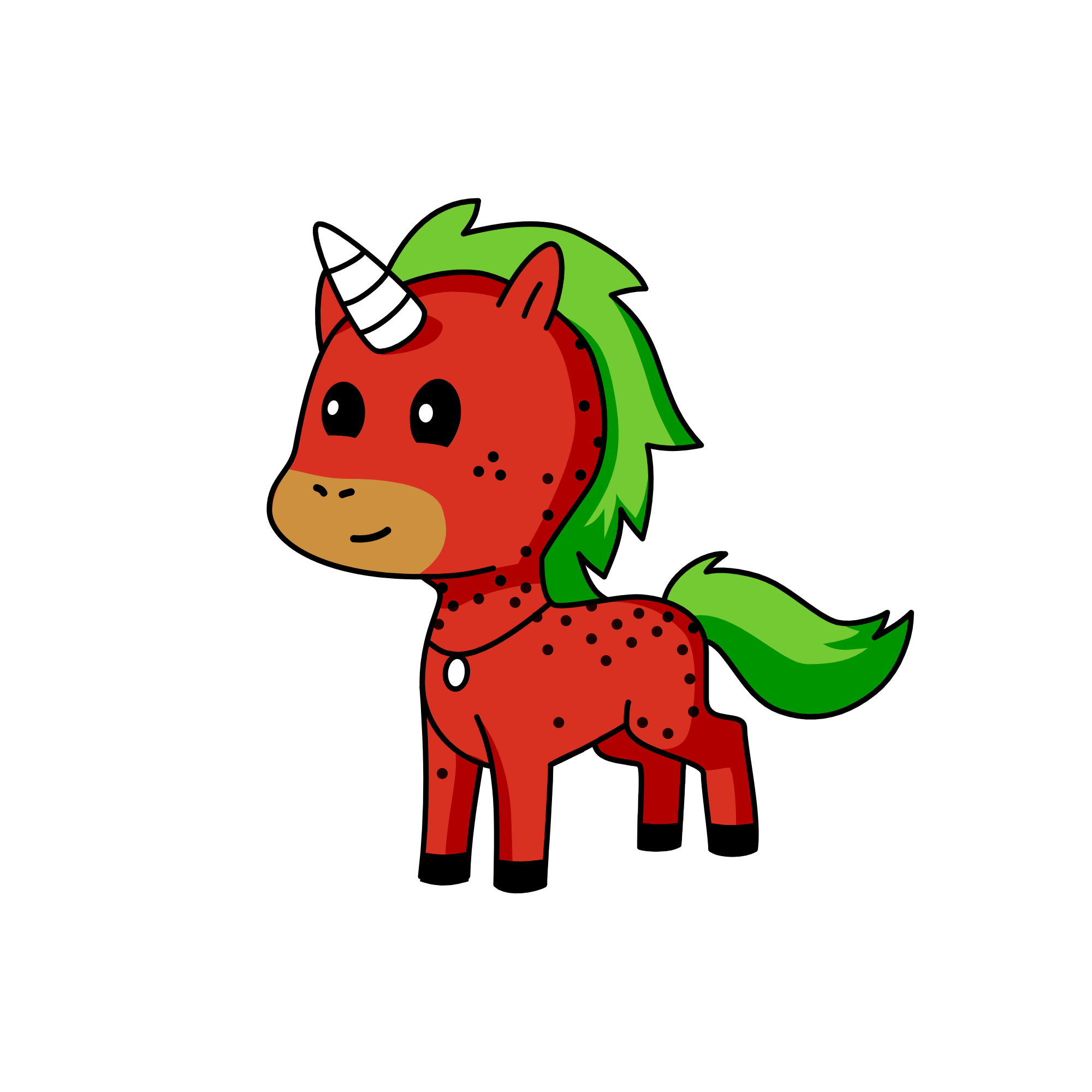 Stawberry, the unicorn