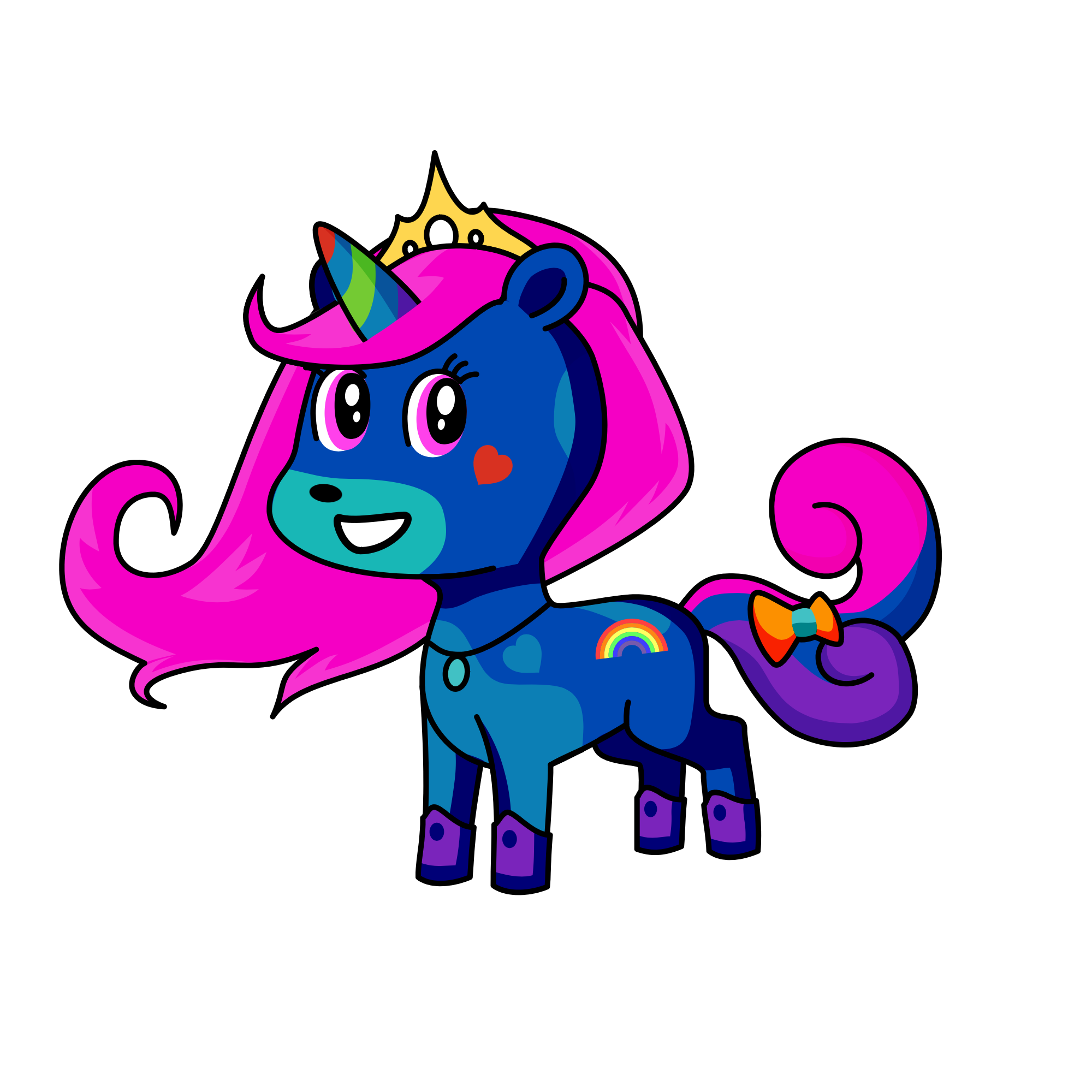 Rainbow Shimmer, the unicorn