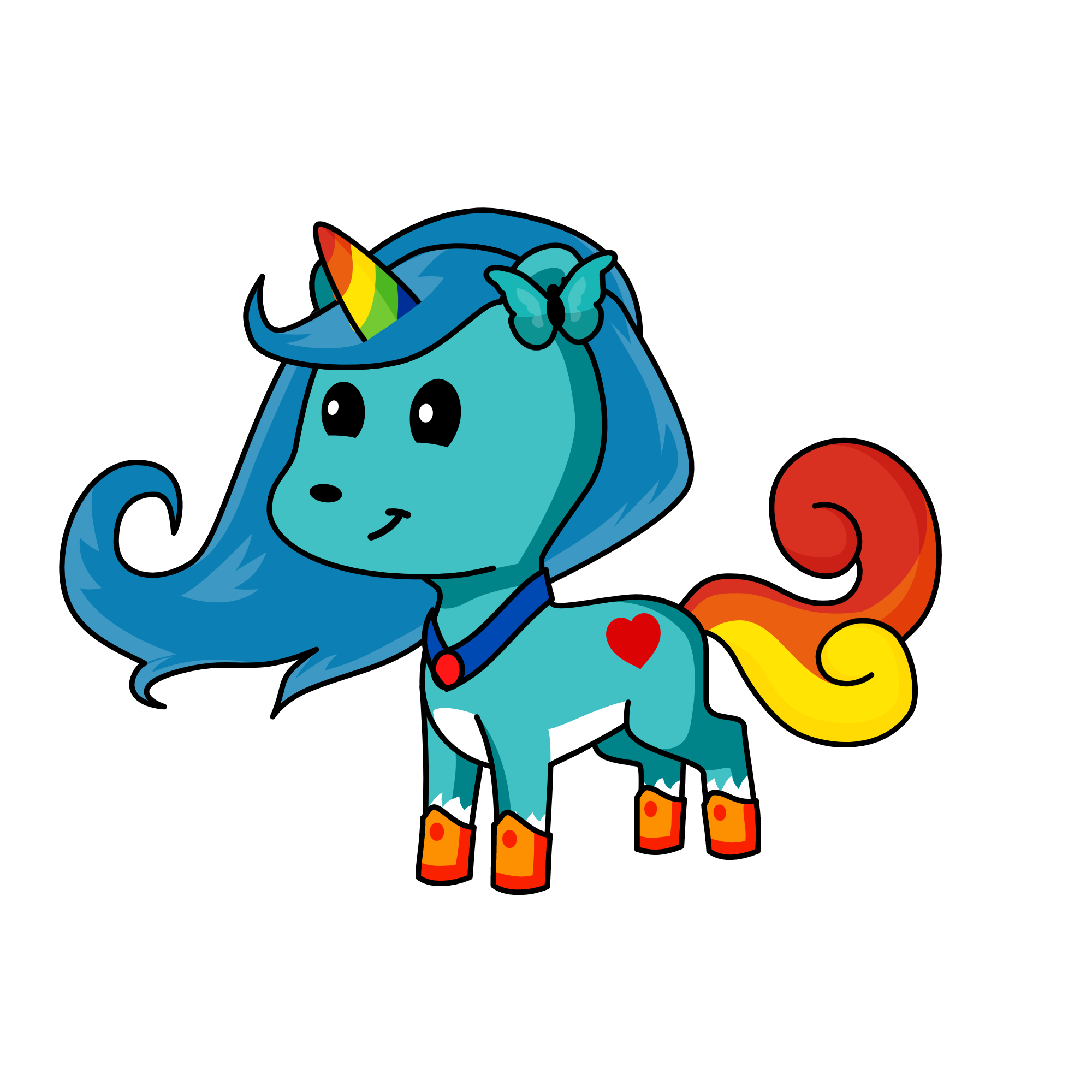 Rain Bow Pie, the unicorn