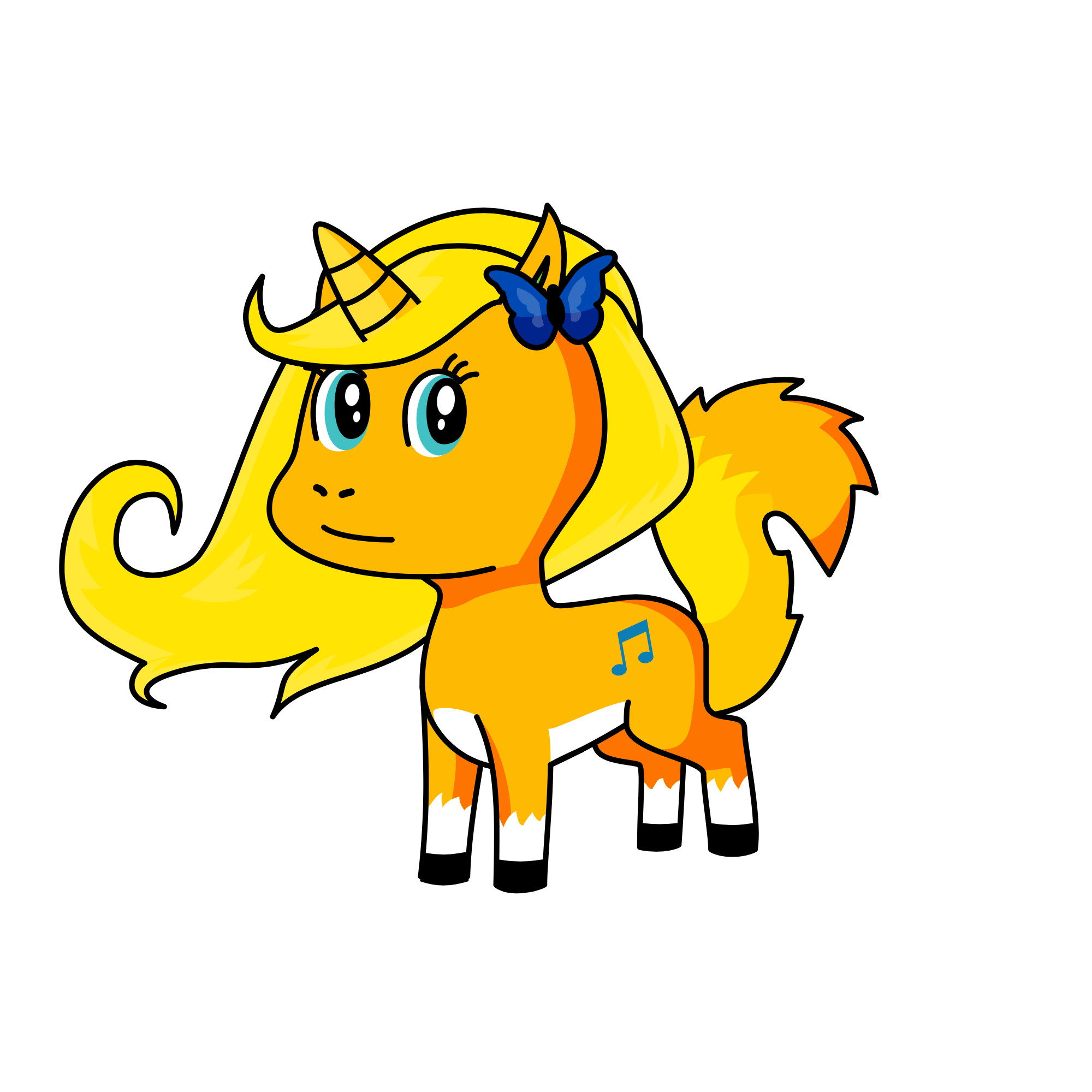 Goldy , the unicorn