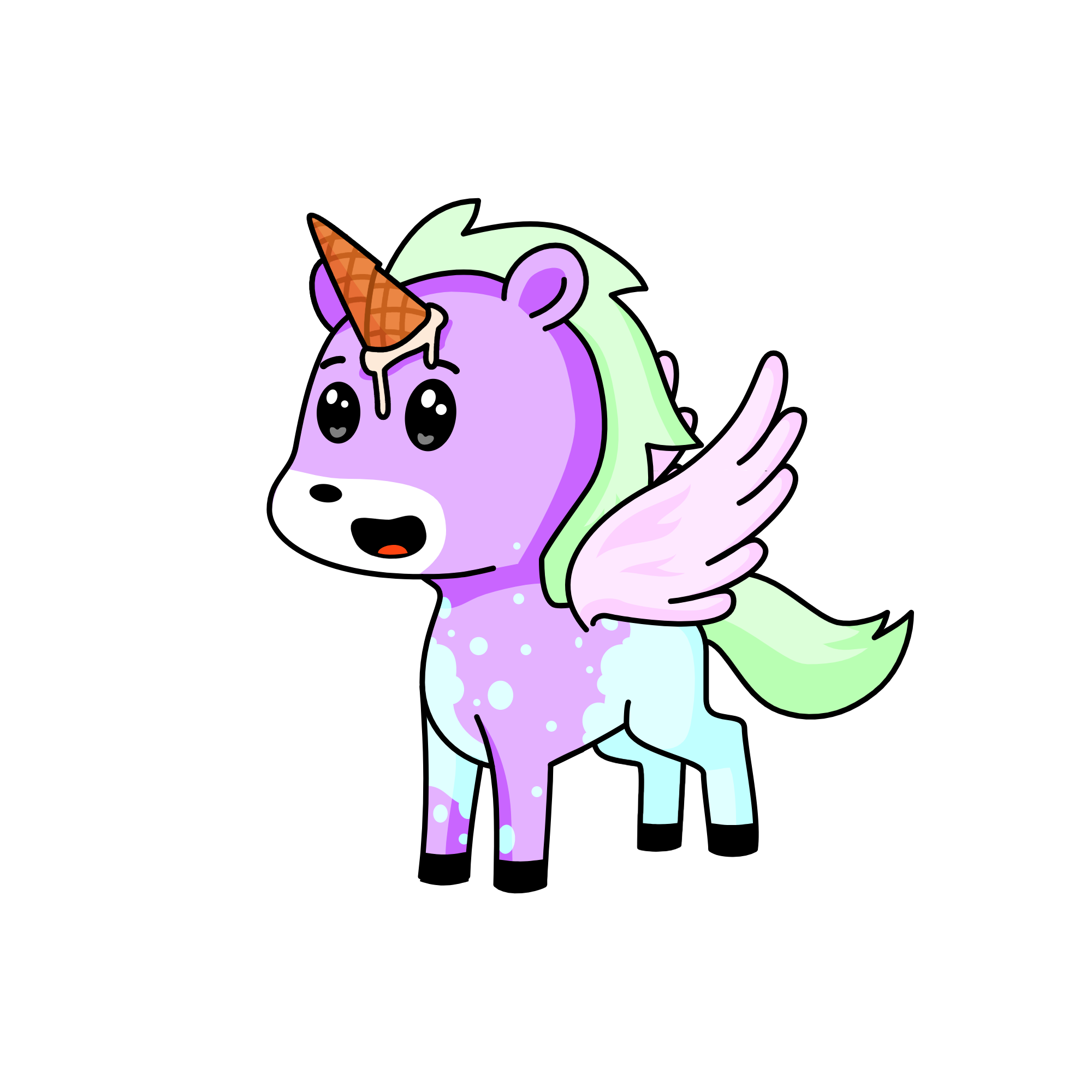 Pastel Ice Cream, the unicorn