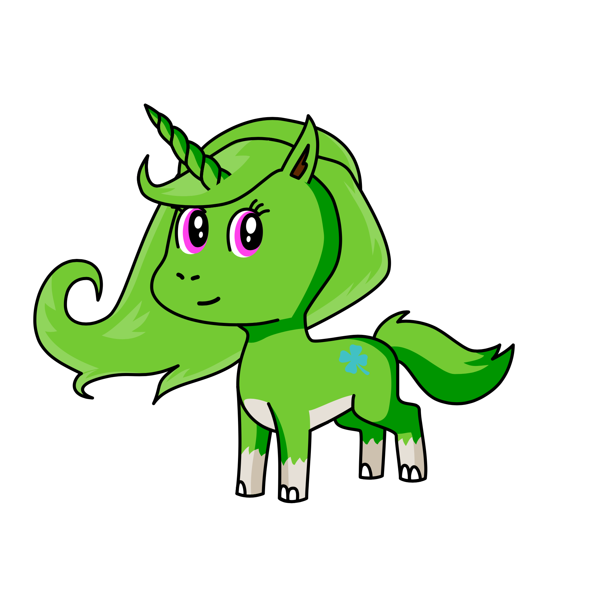 Greeny , the unicorn