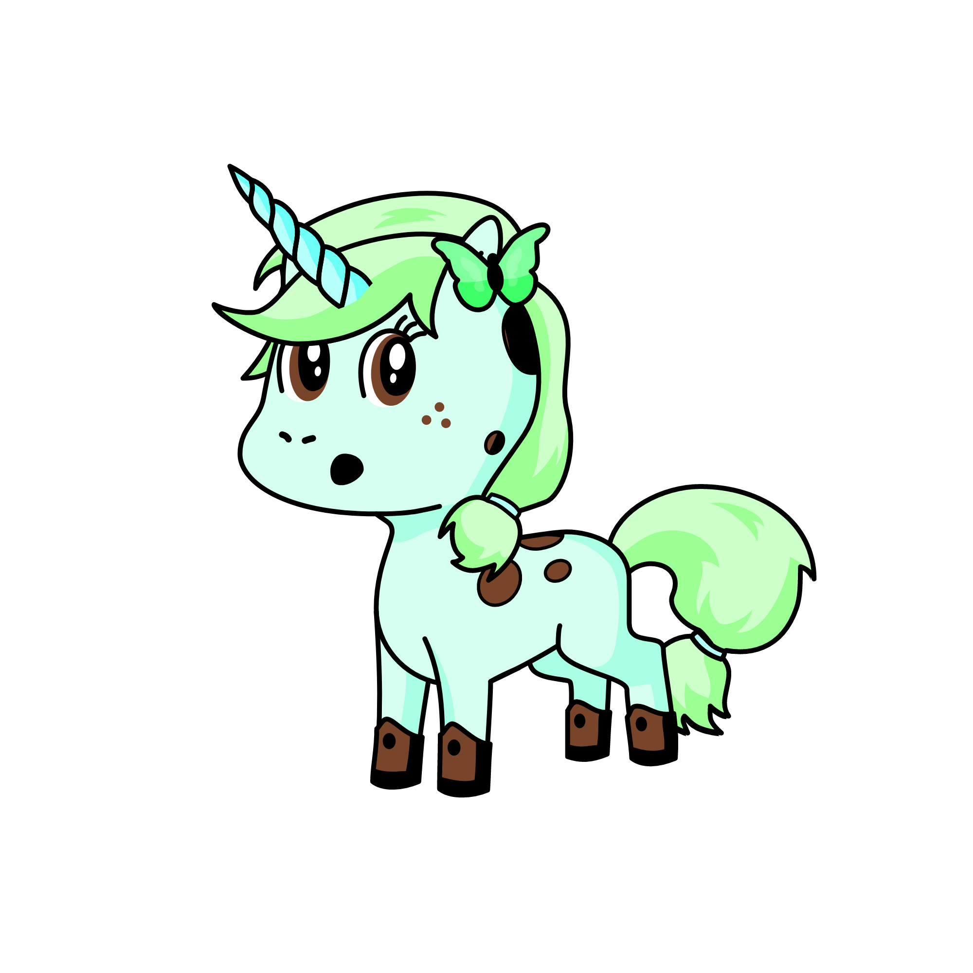 Chocolate mint, the unicorn