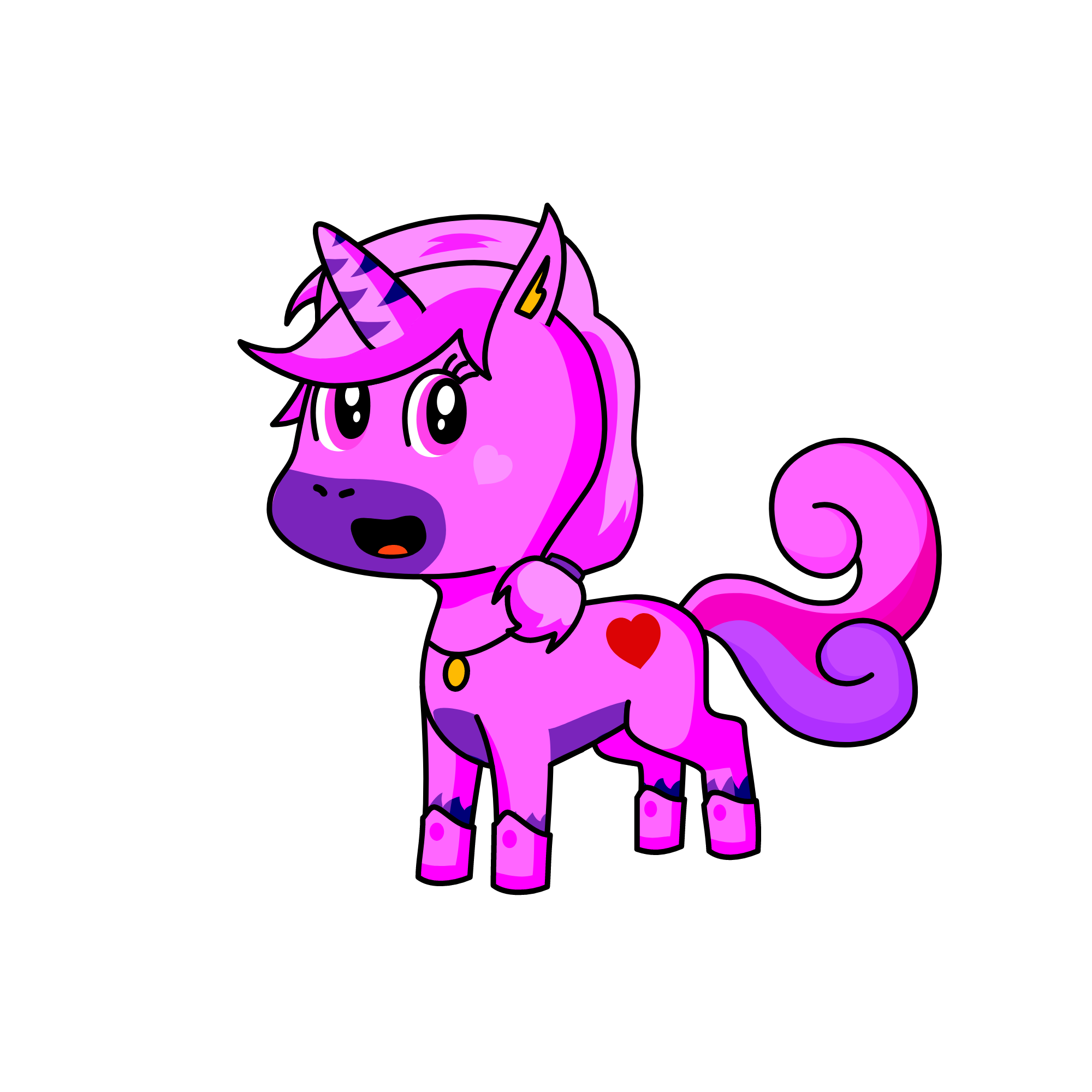 Rainbow Dash, the unicorn