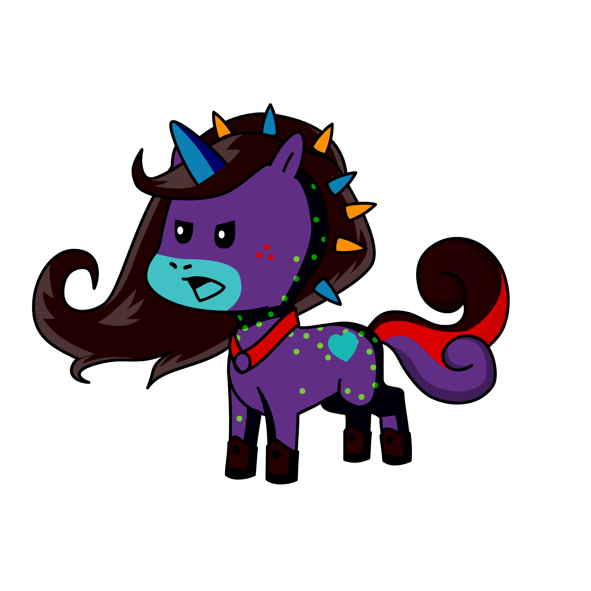 Queen Starfire, the unicorn