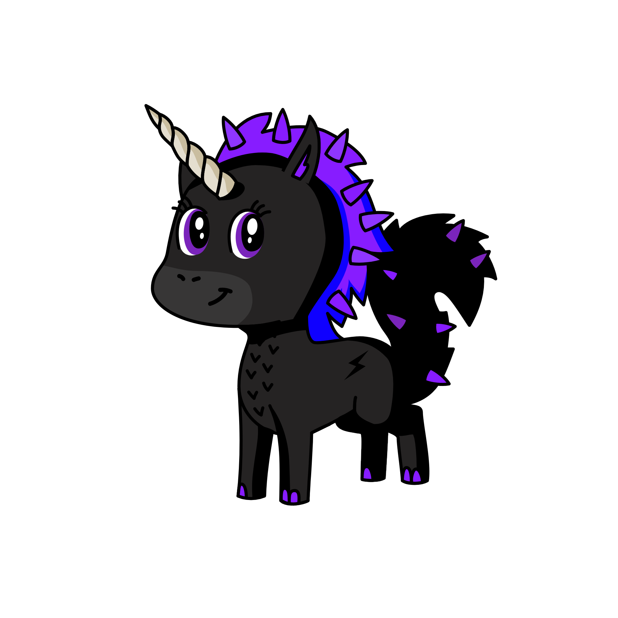 Draggy, the unicorn