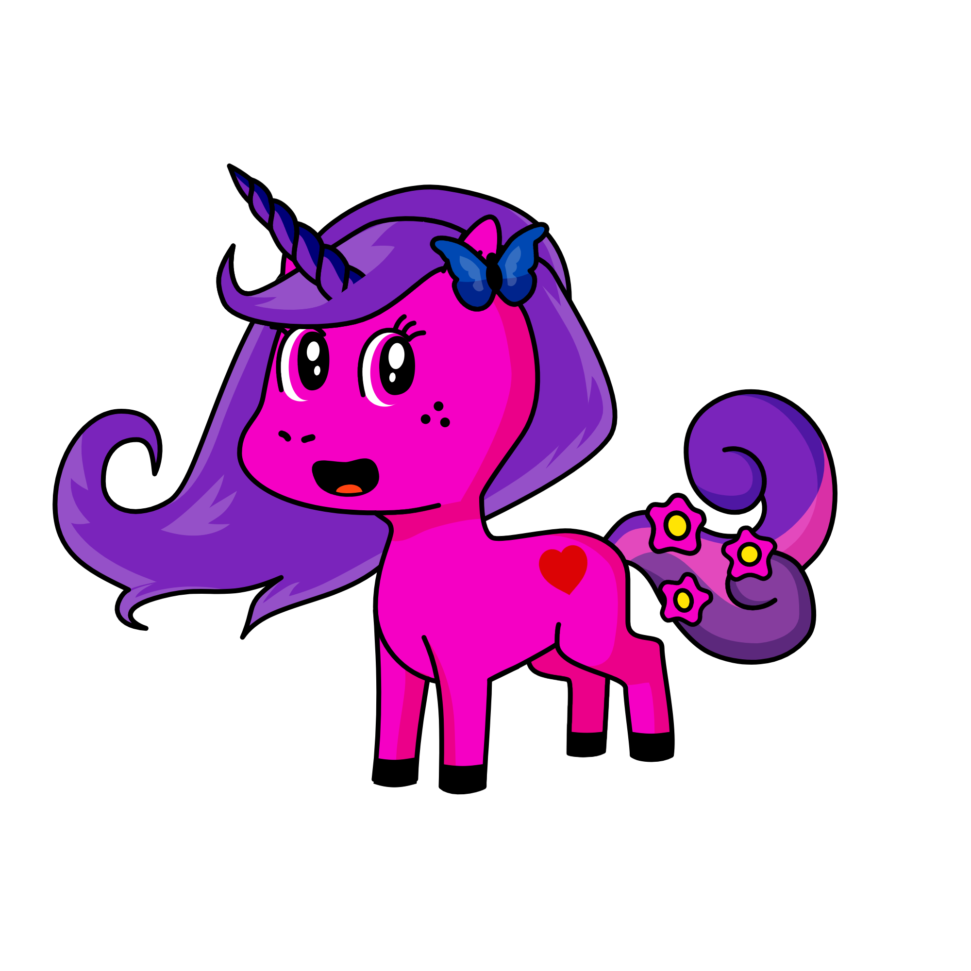 Sparkle face, the unicorn