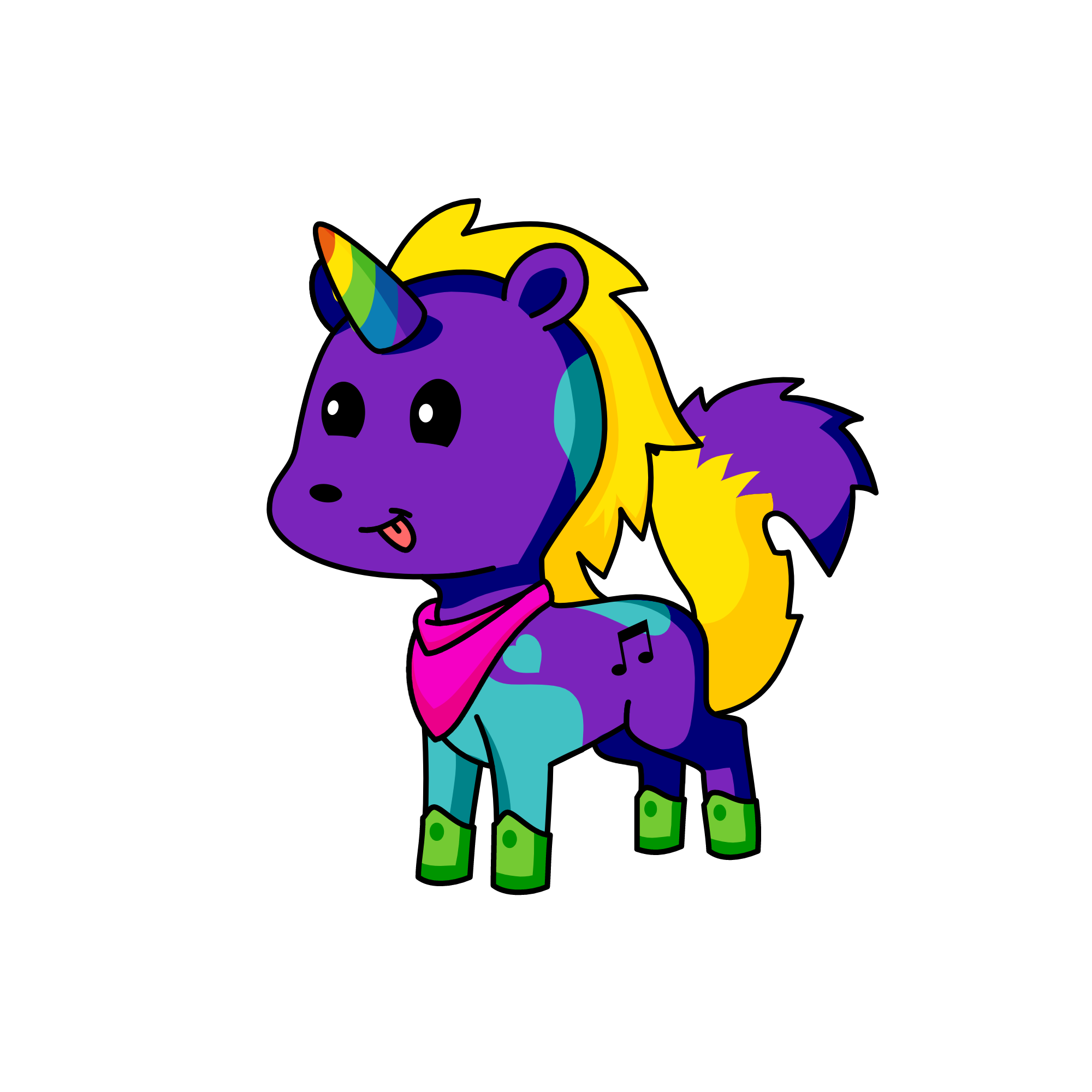 Fuzzy, the unicorn