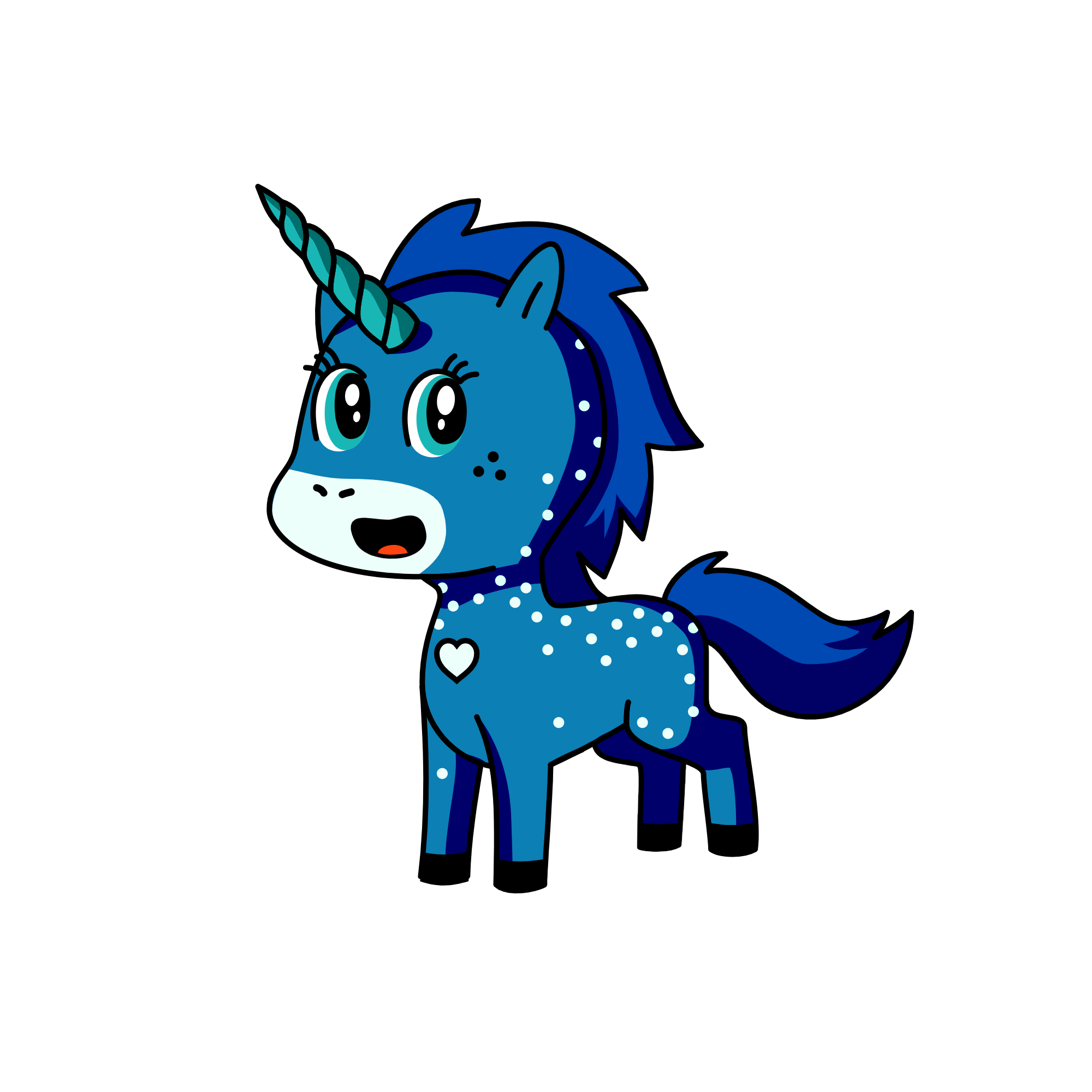 snowy, the unicorn