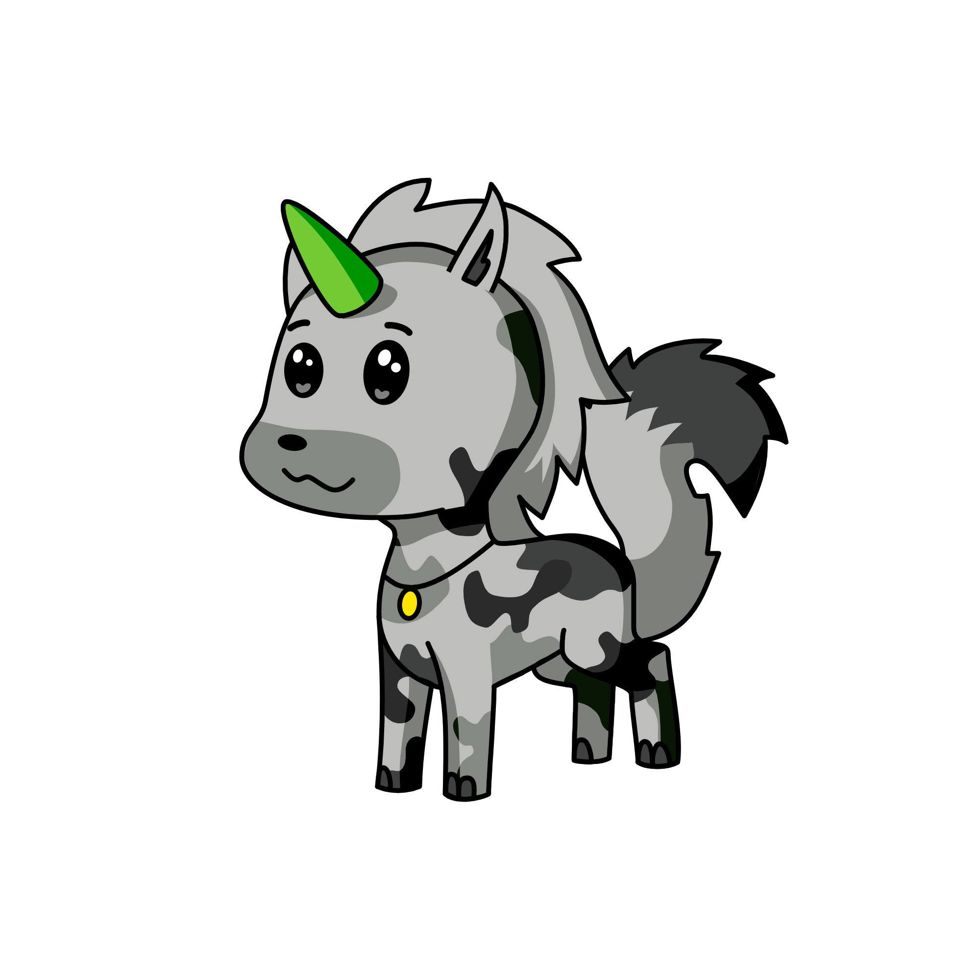 Meow meow the cat, the unicorn