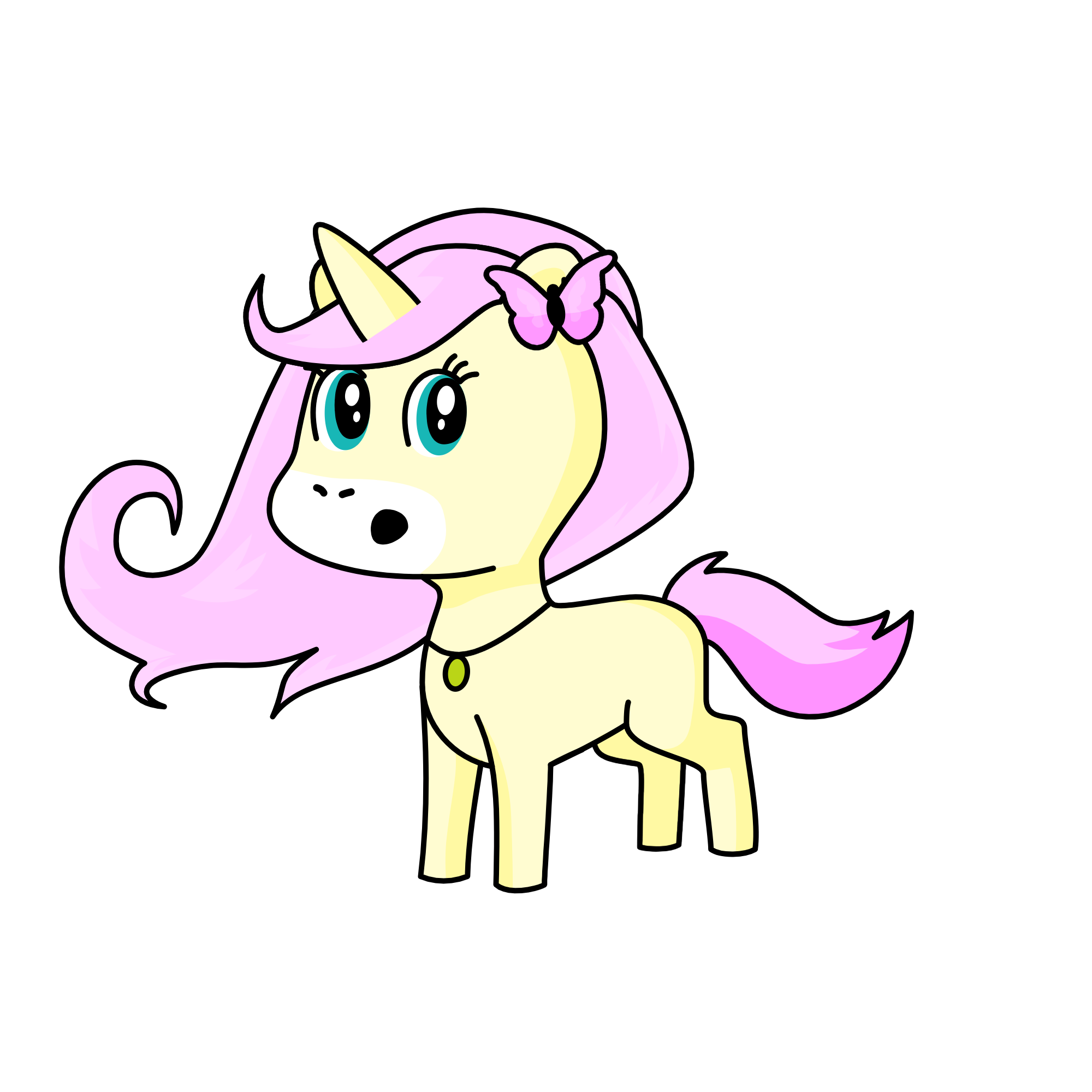fluttershy, the unicorn