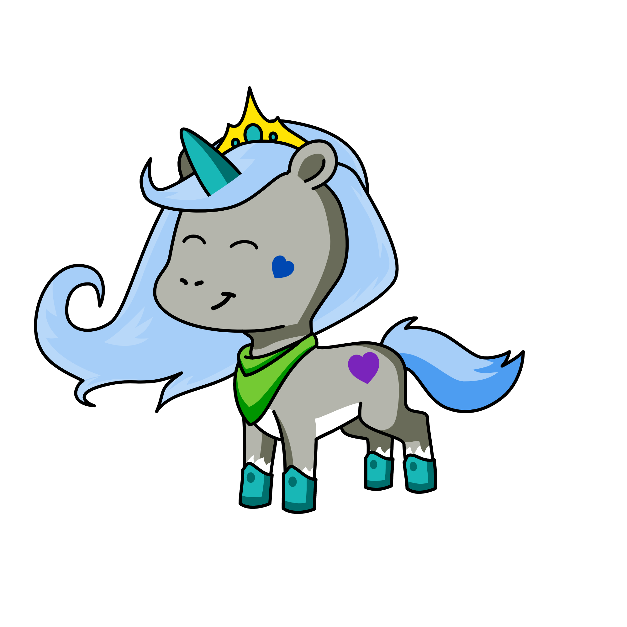 Tiny mitton, the unicorn