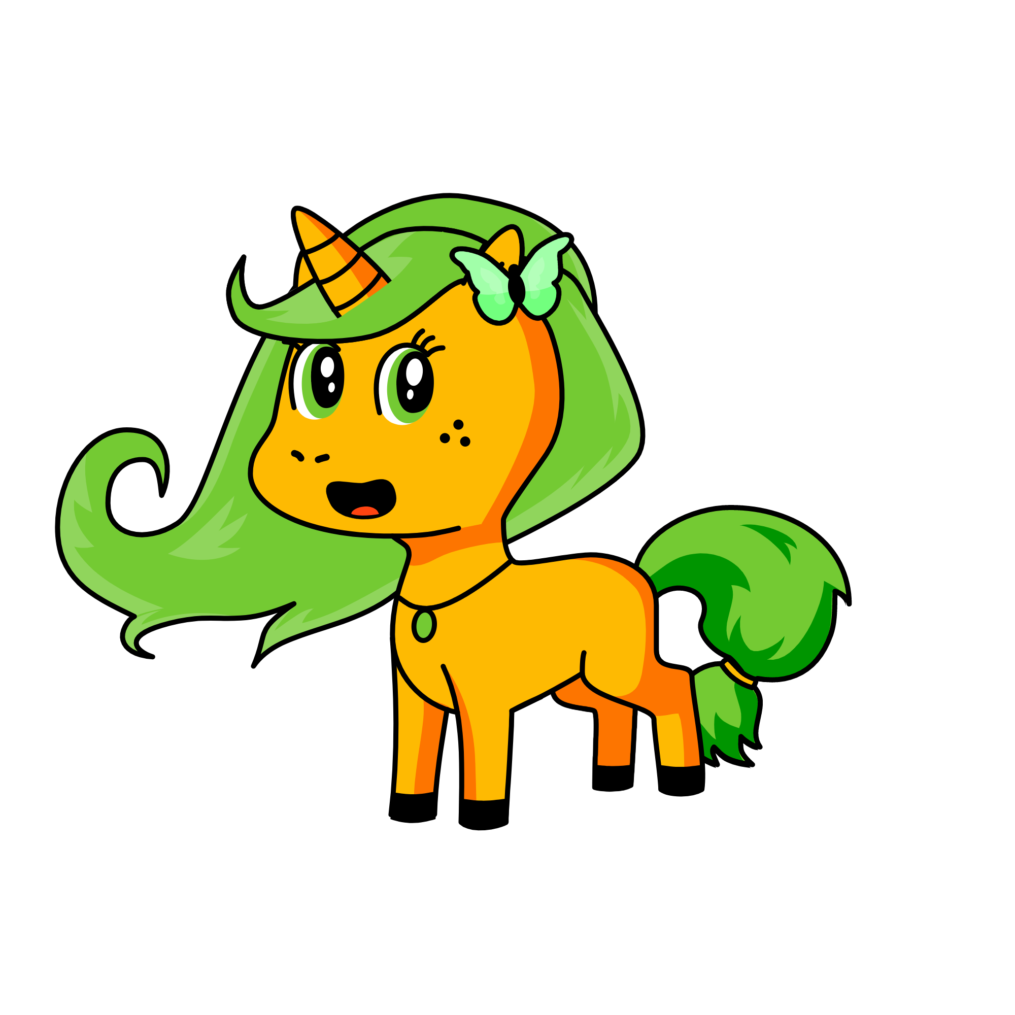 Carrot-leaf, the unicorn