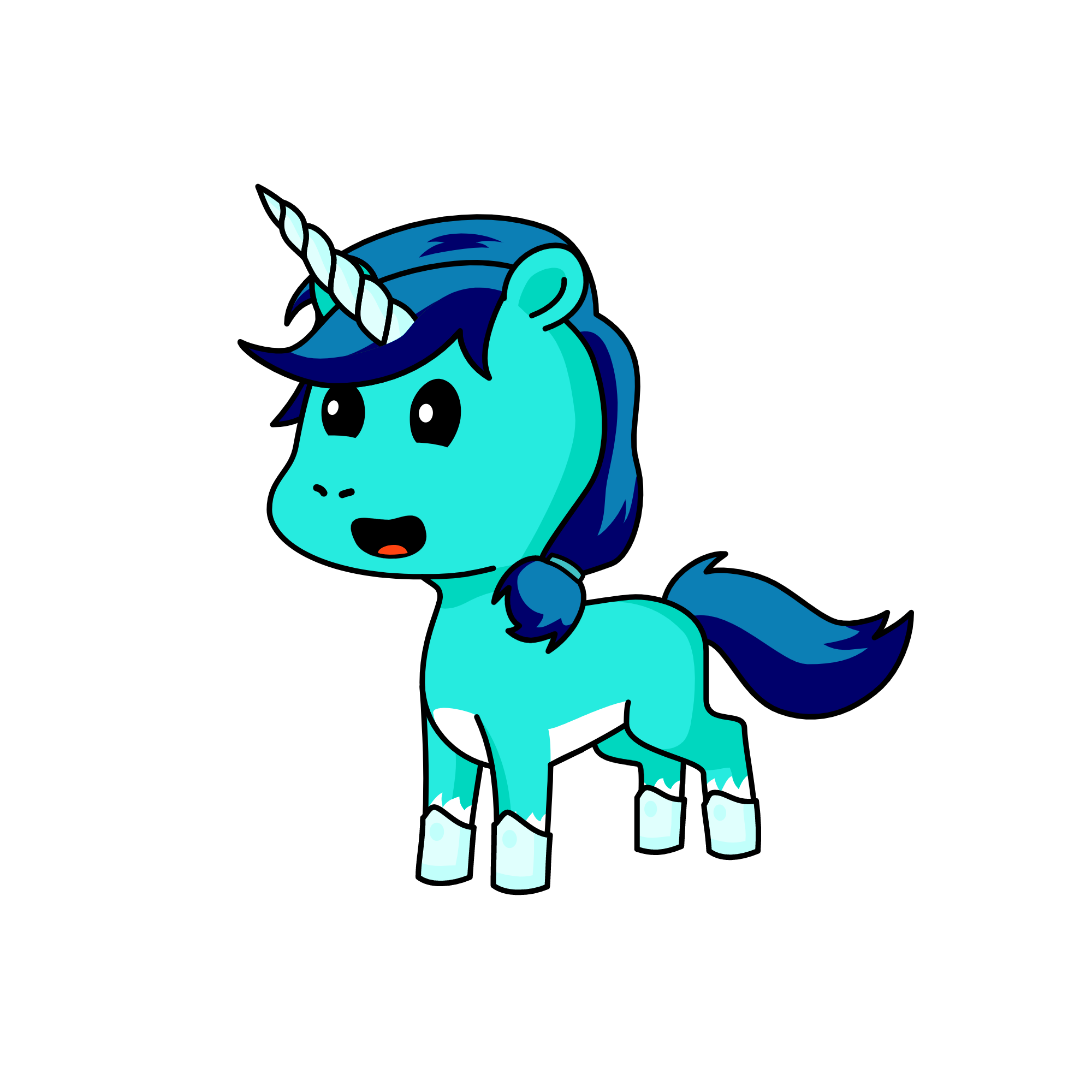 Snow, the unicorn