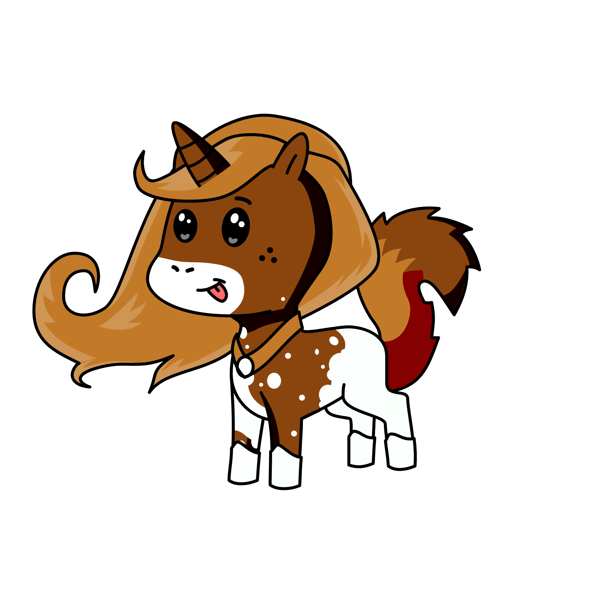 Chomilka Brownie, the unicorn