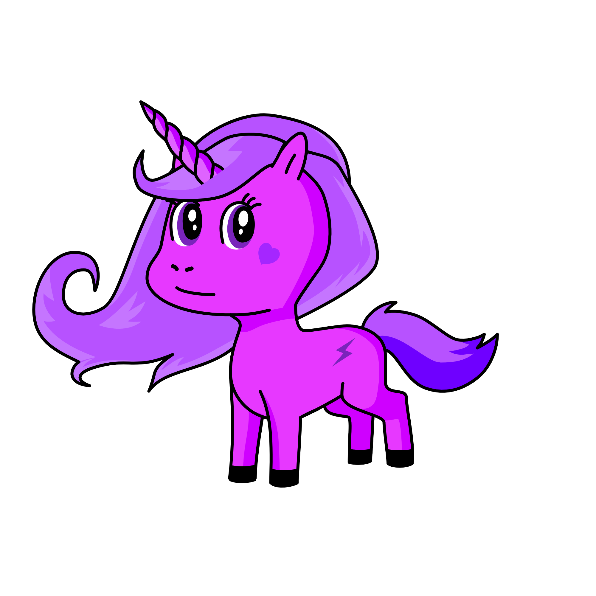 b, the unicorn