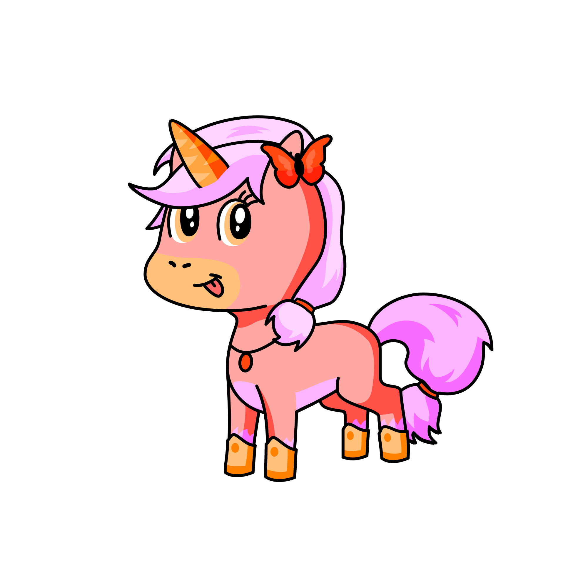 straw berry, the unicorn