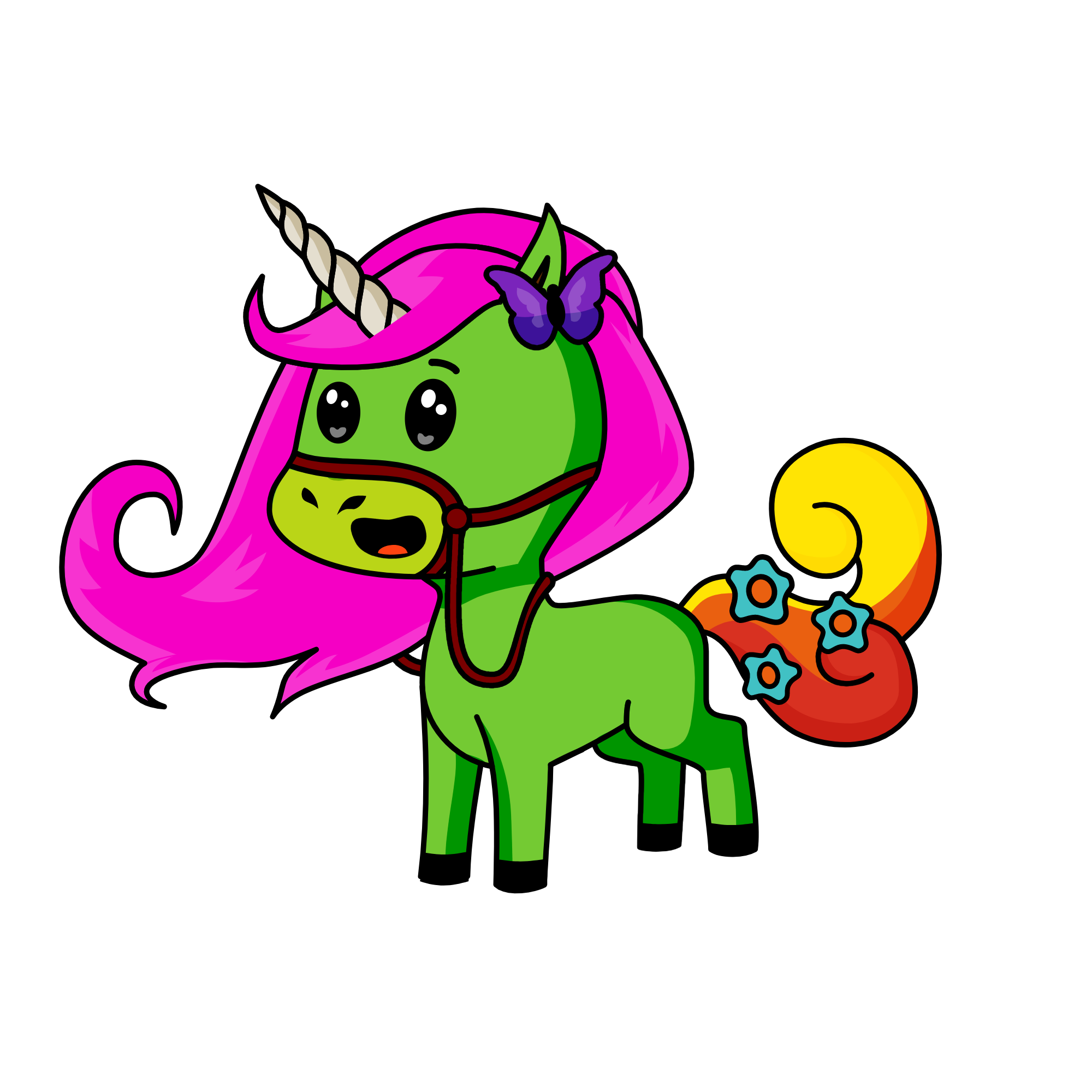 Leafy, the unicorn