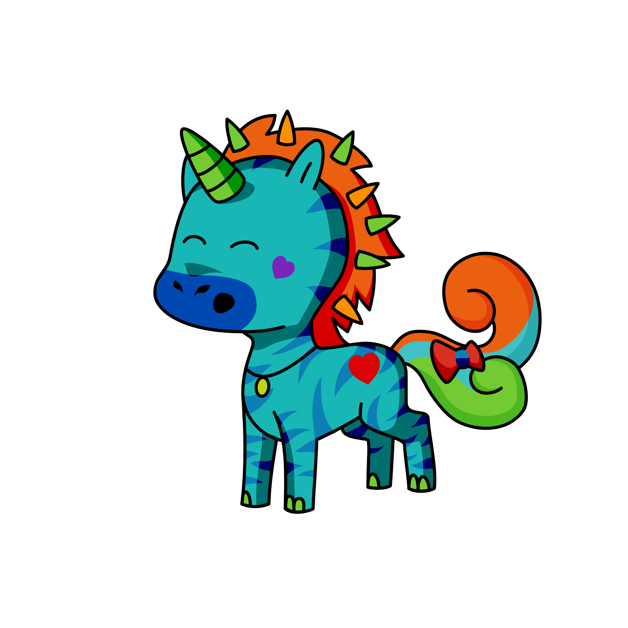 Dawn, the unicorn