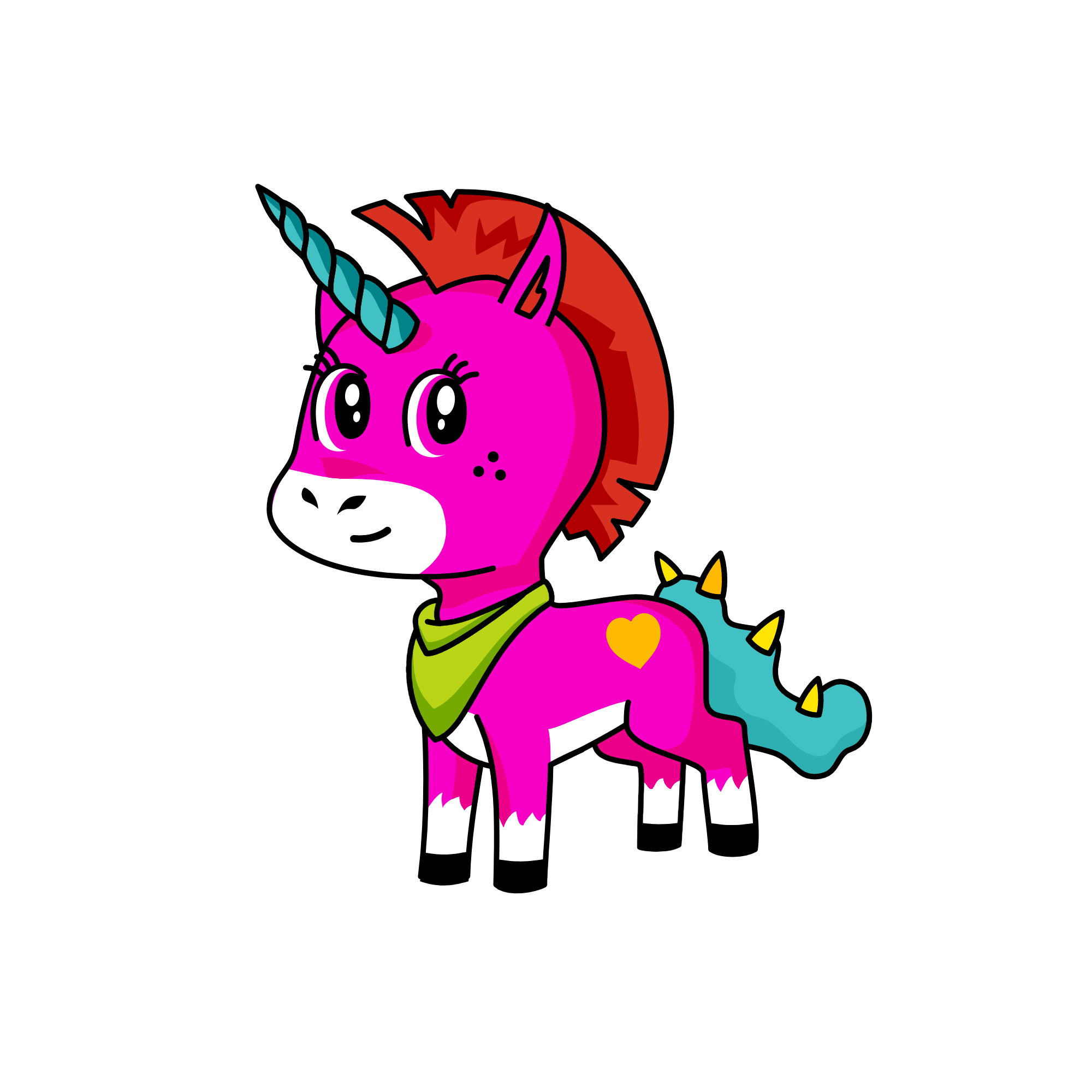 Pinky, the unicorn