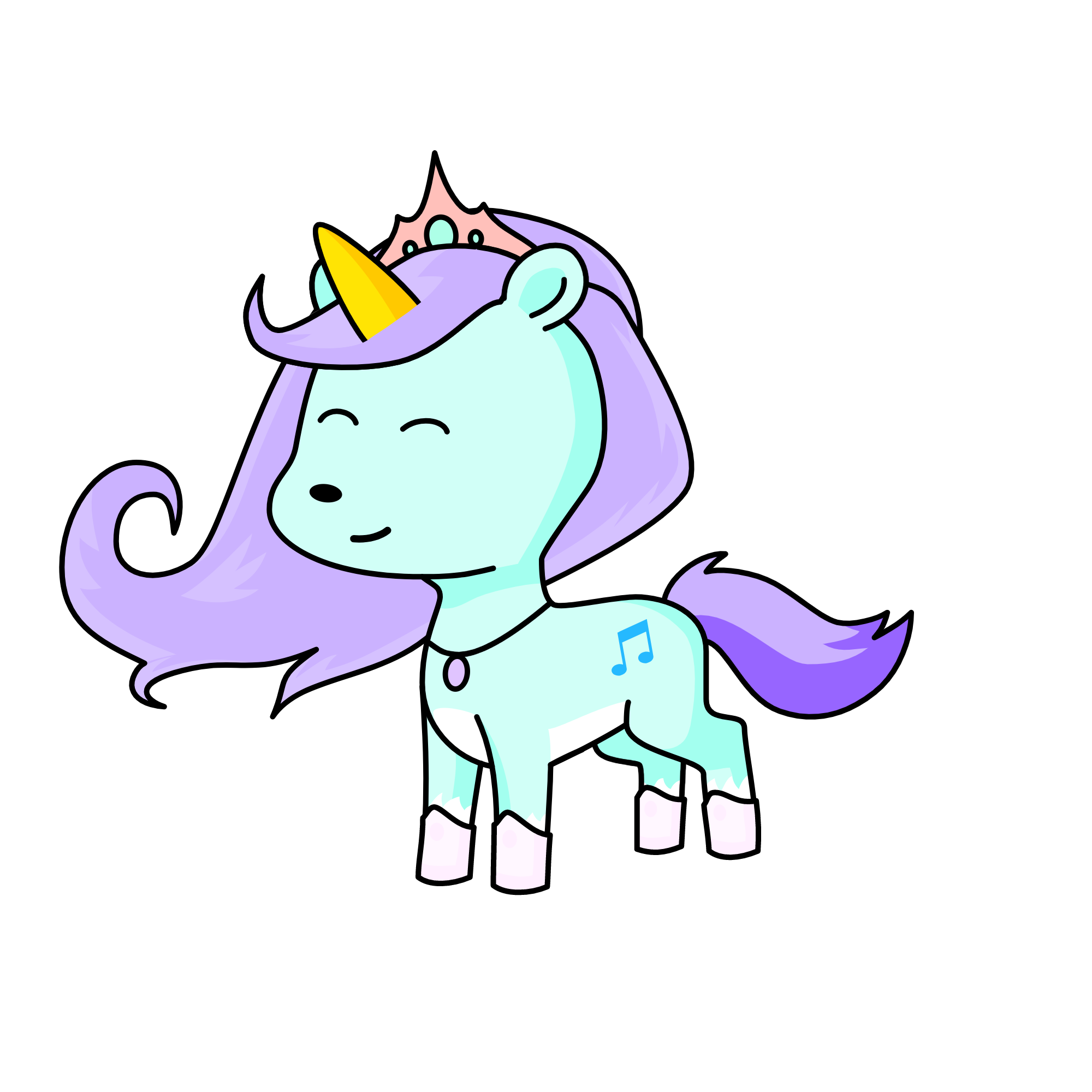 Crystal, the unicorn
