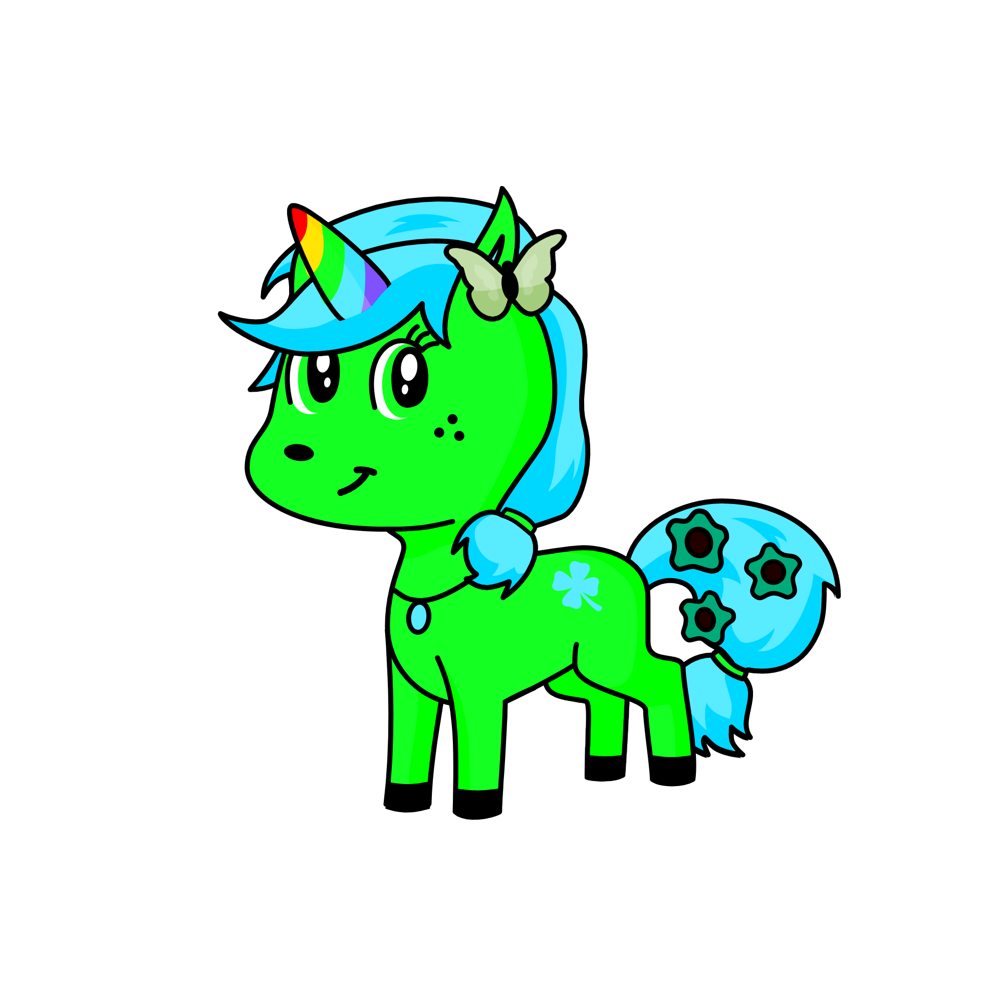 the princess of the land, the unicorn