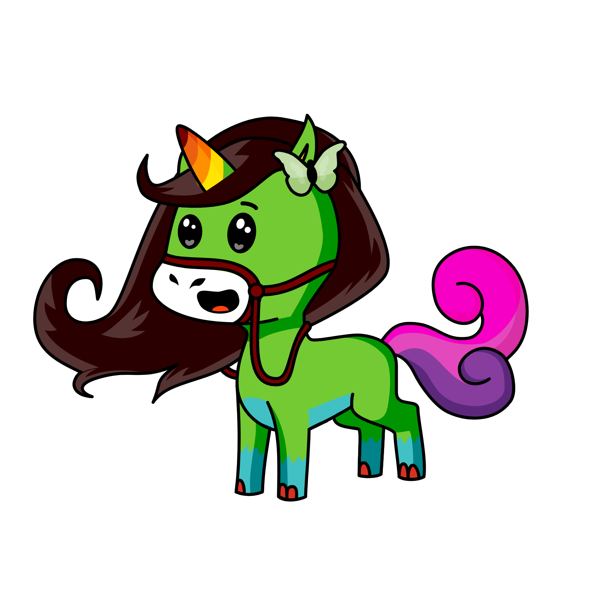 Leaves, the unicorn