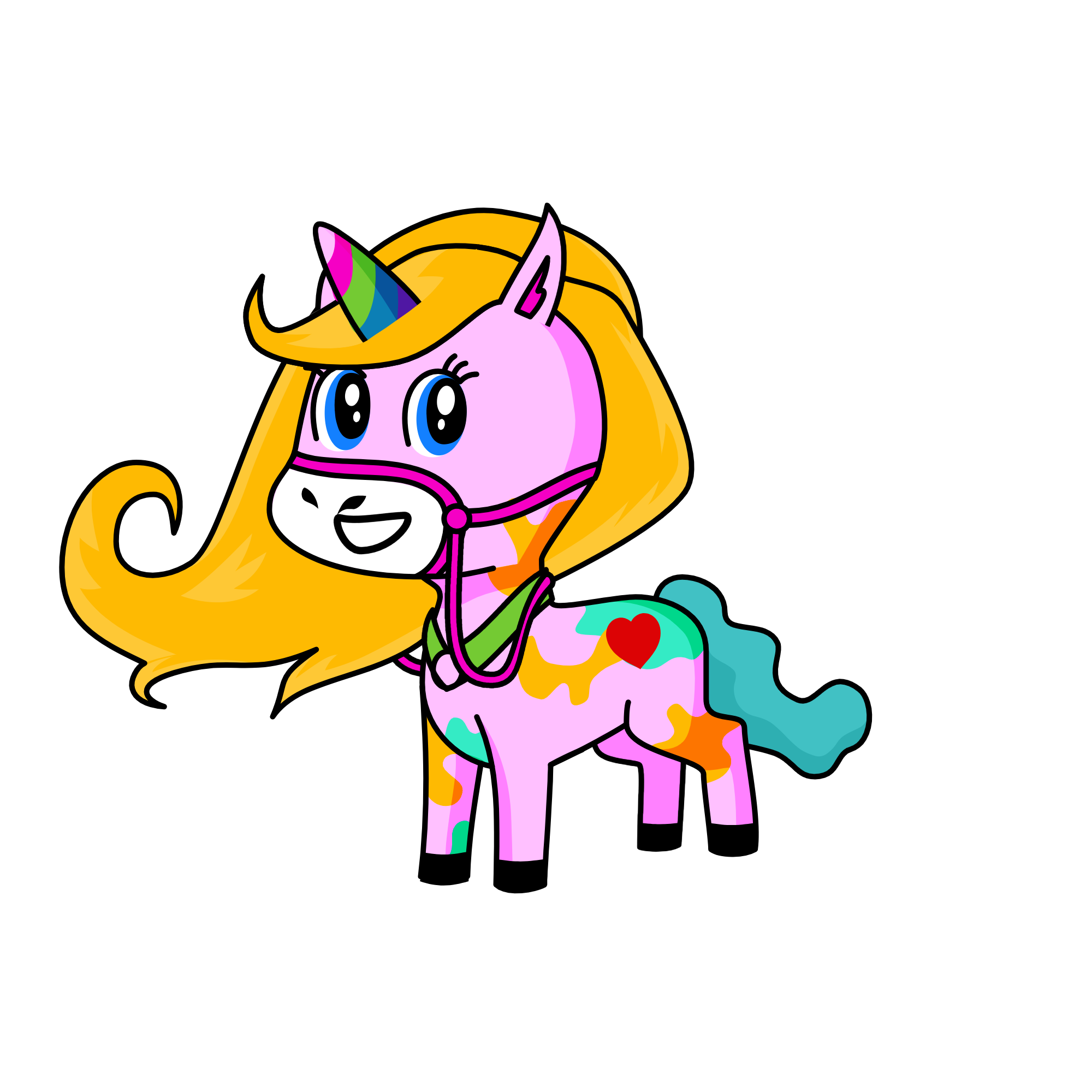 Blonde, the unicorn
